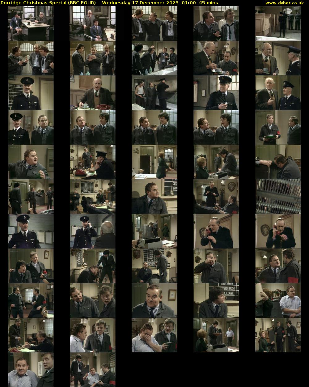 Porridge Christmas Special (BBC FOUR) Wednesday 17 December 2025 01:00 - 01:45