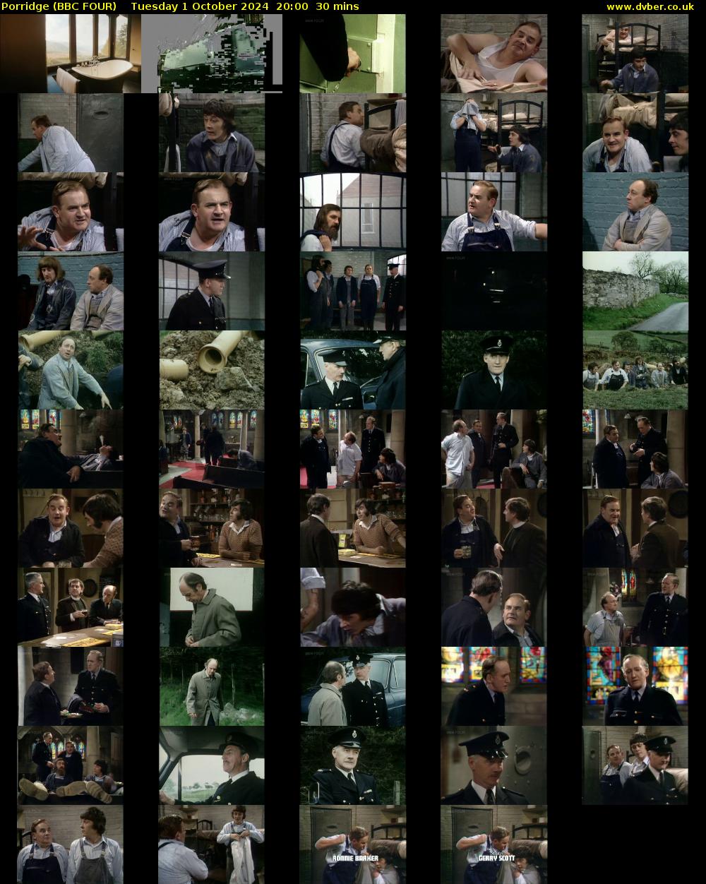 Porridge (BBC FOUR) Tuesday 1 October 2024 20:00 - 20:30