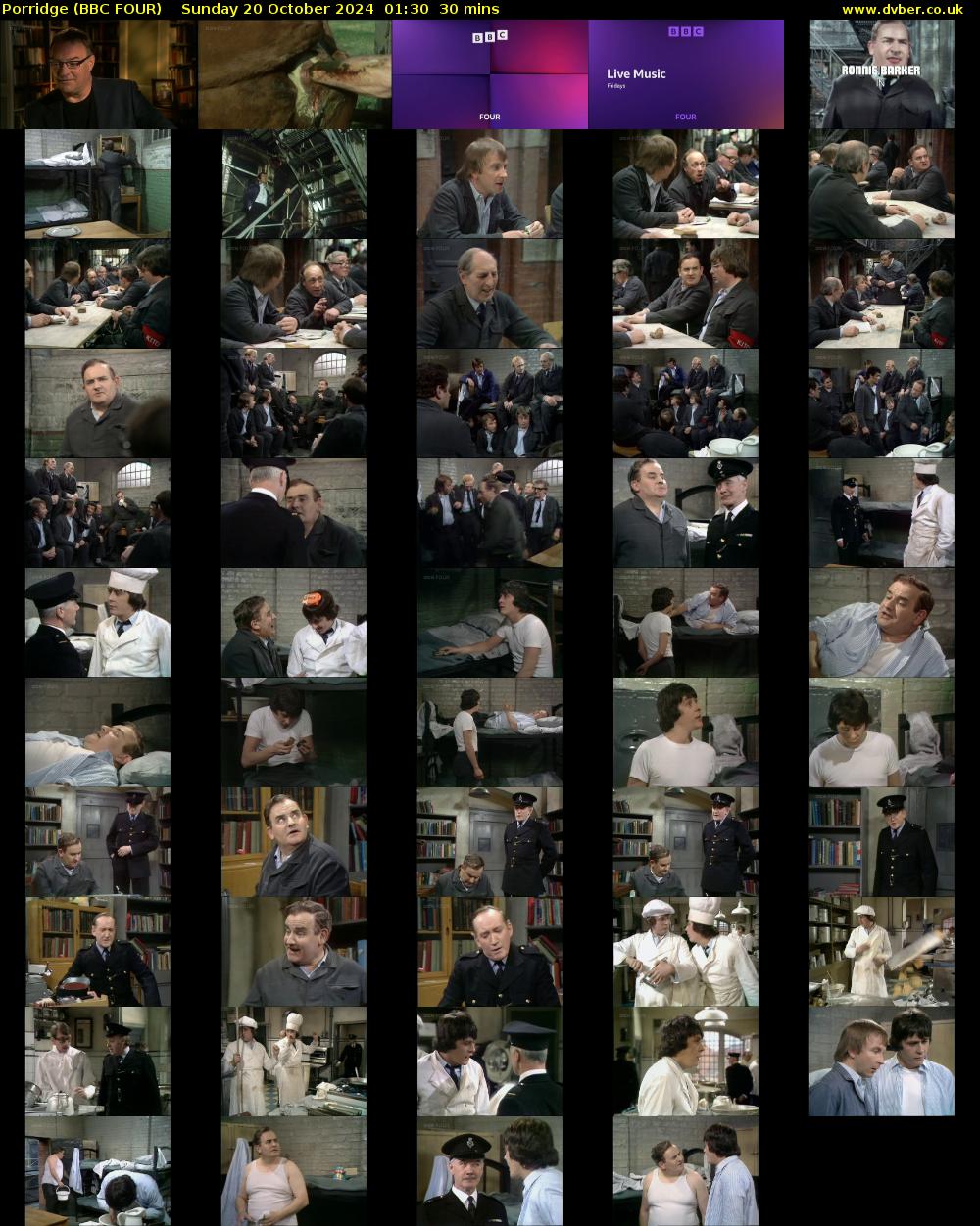 Porridge (BBC FOUR) Sunday 20 October 2024 01:30 - 02:00
