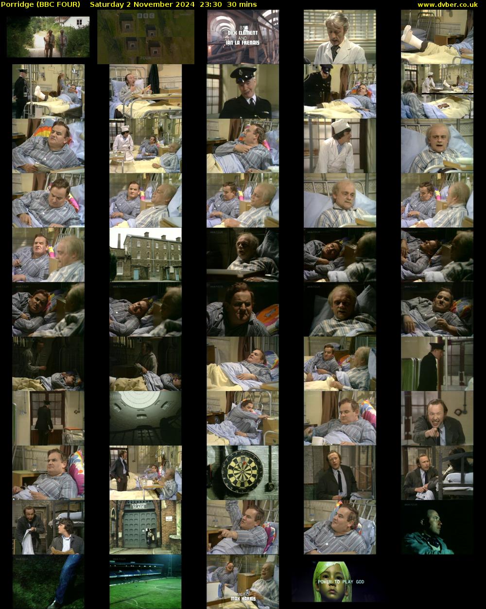 Porridge (BBC FOUR) Saturday 2 November 2024 23:30 - 00:00