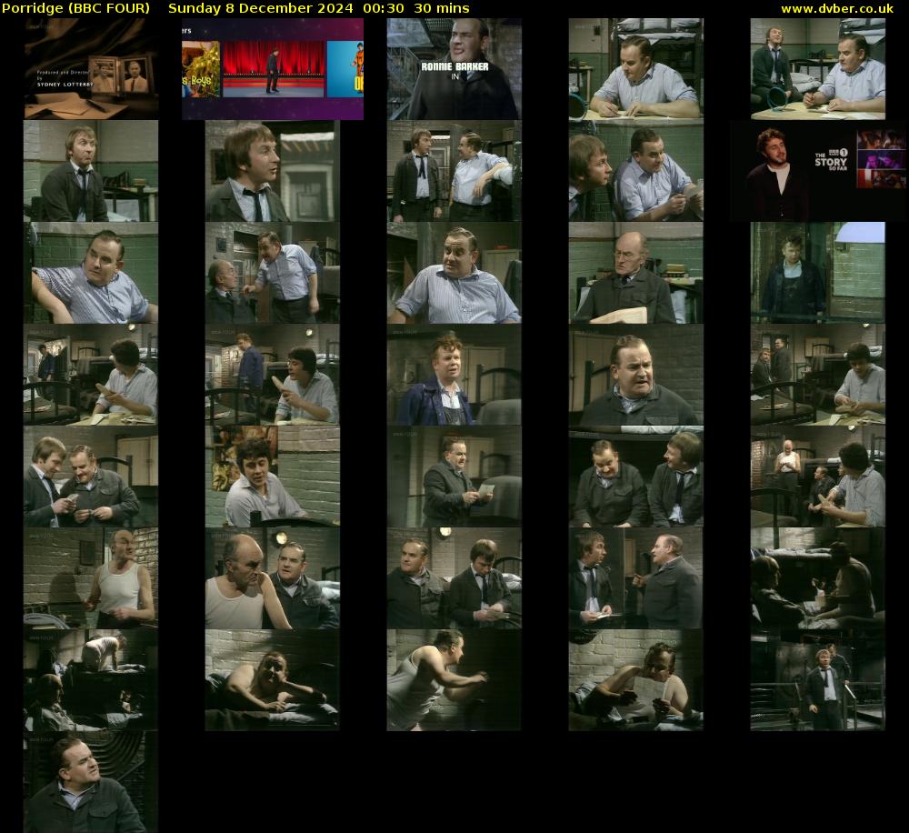 Porridge (BBC FOUR) Sunday 8 December 2024 00:30 - 01:00