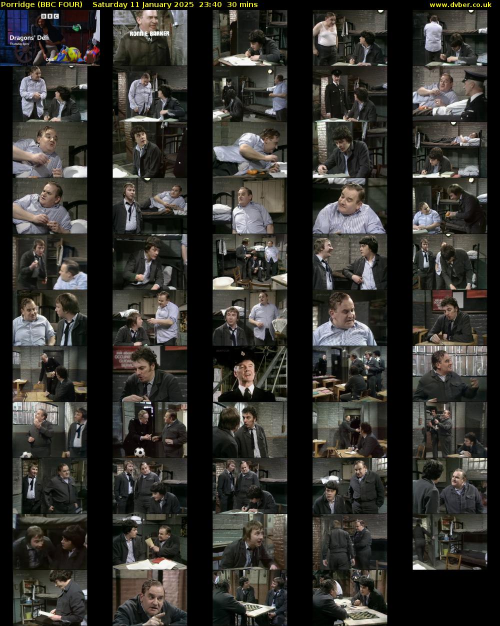 Porridge (BBC FOUR) Saturday 11 January 2025 23:40 - 00:10
