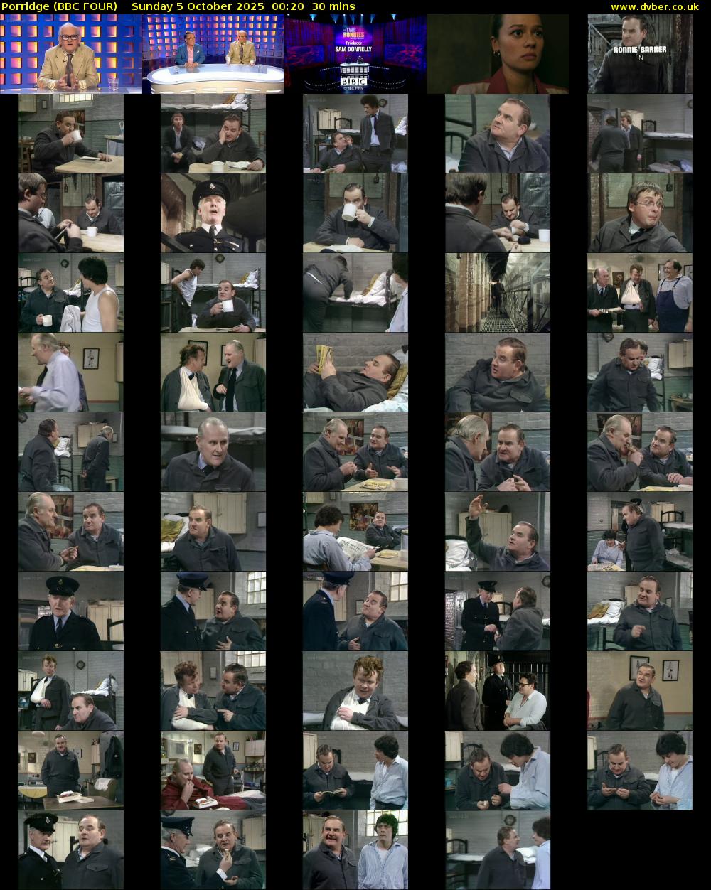 Porridge (BBC FOUR) Sunday 5 October 2025 00:20 - 00:50