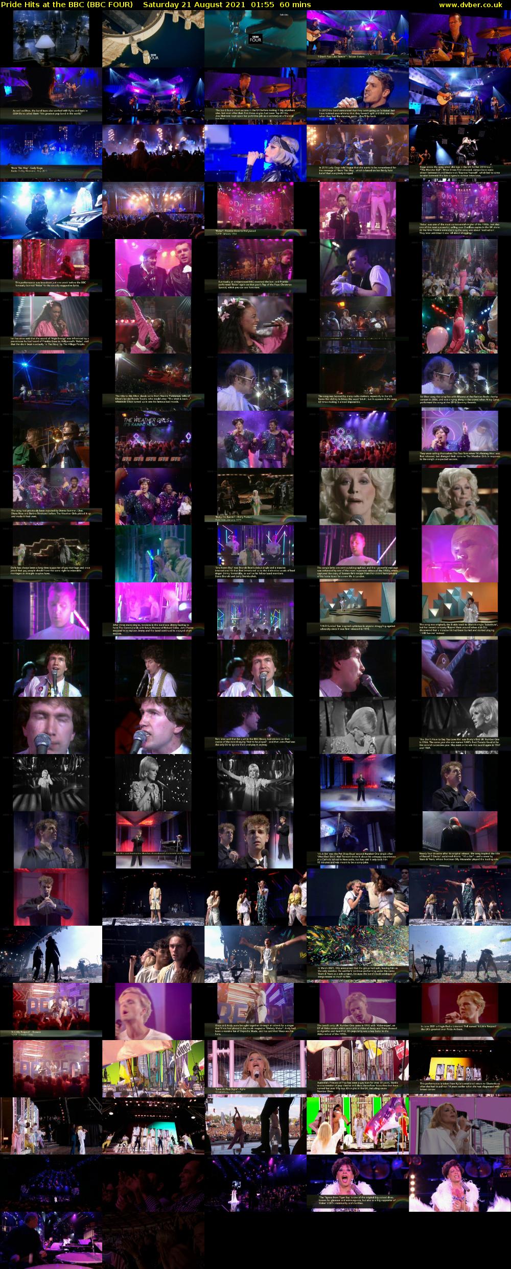 Pride Hits at the BBC (BBC FOUR) Saturday 21 August 2021 01:55 - 02:55