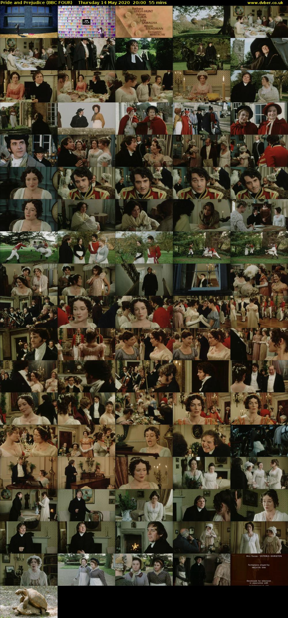 Pride and Prejudice (BBC FOUR) Thursday 14 May 2020 20:00 - 20:55