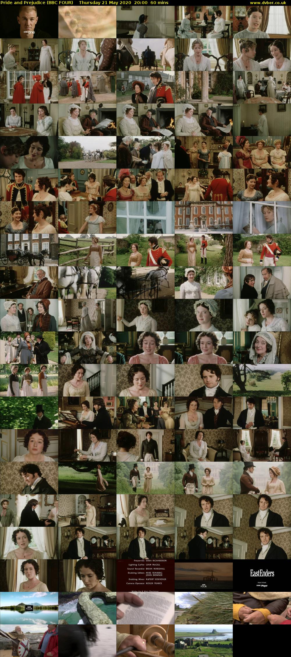 Pride and Prejudice (BBC FOUR) Thursday 21 May 2020 20:00 - 21:00