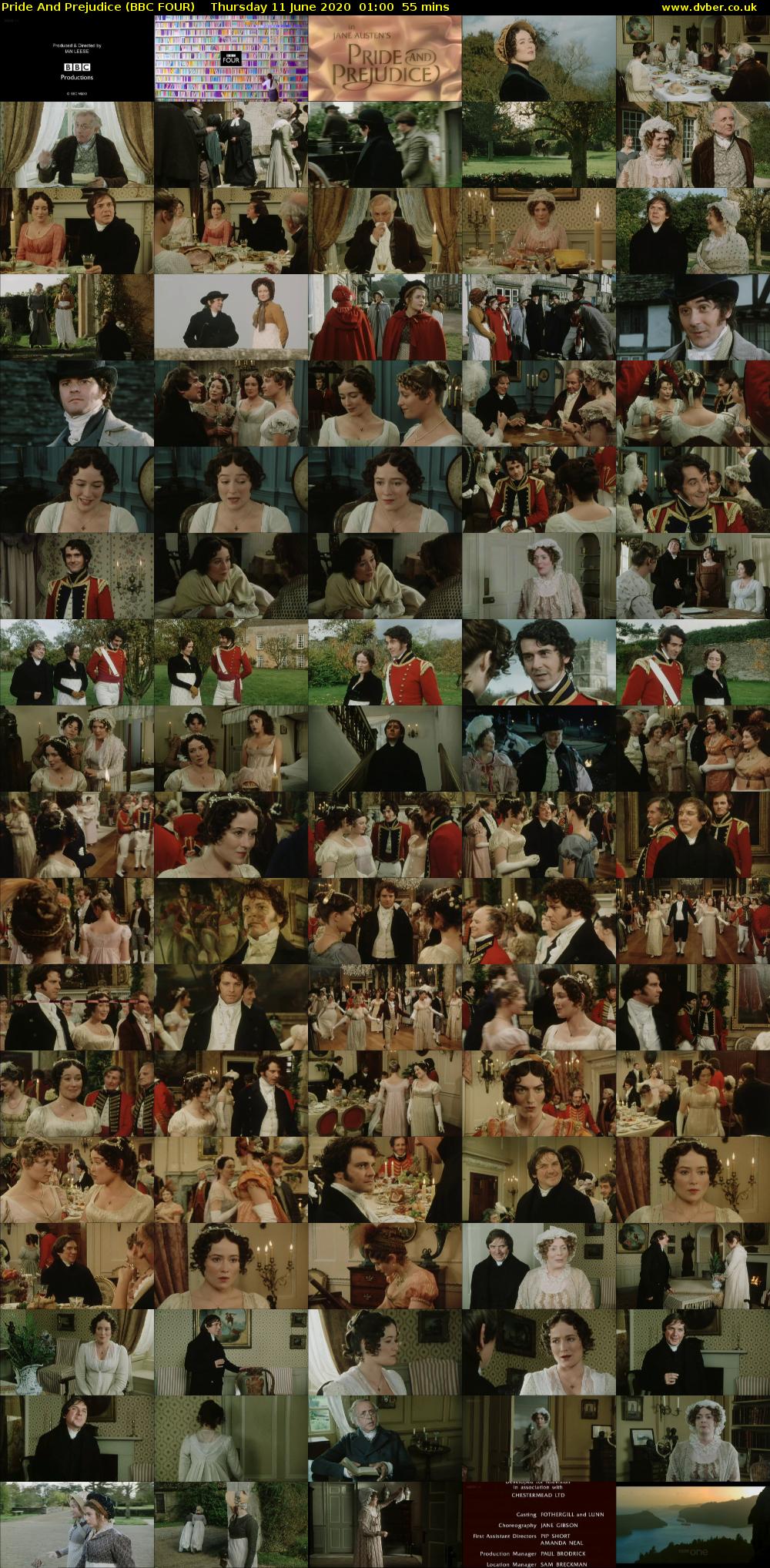 Pride and Prejudice (BBC FOUR) Thursday 11 June 2020 01:00 - 01:55