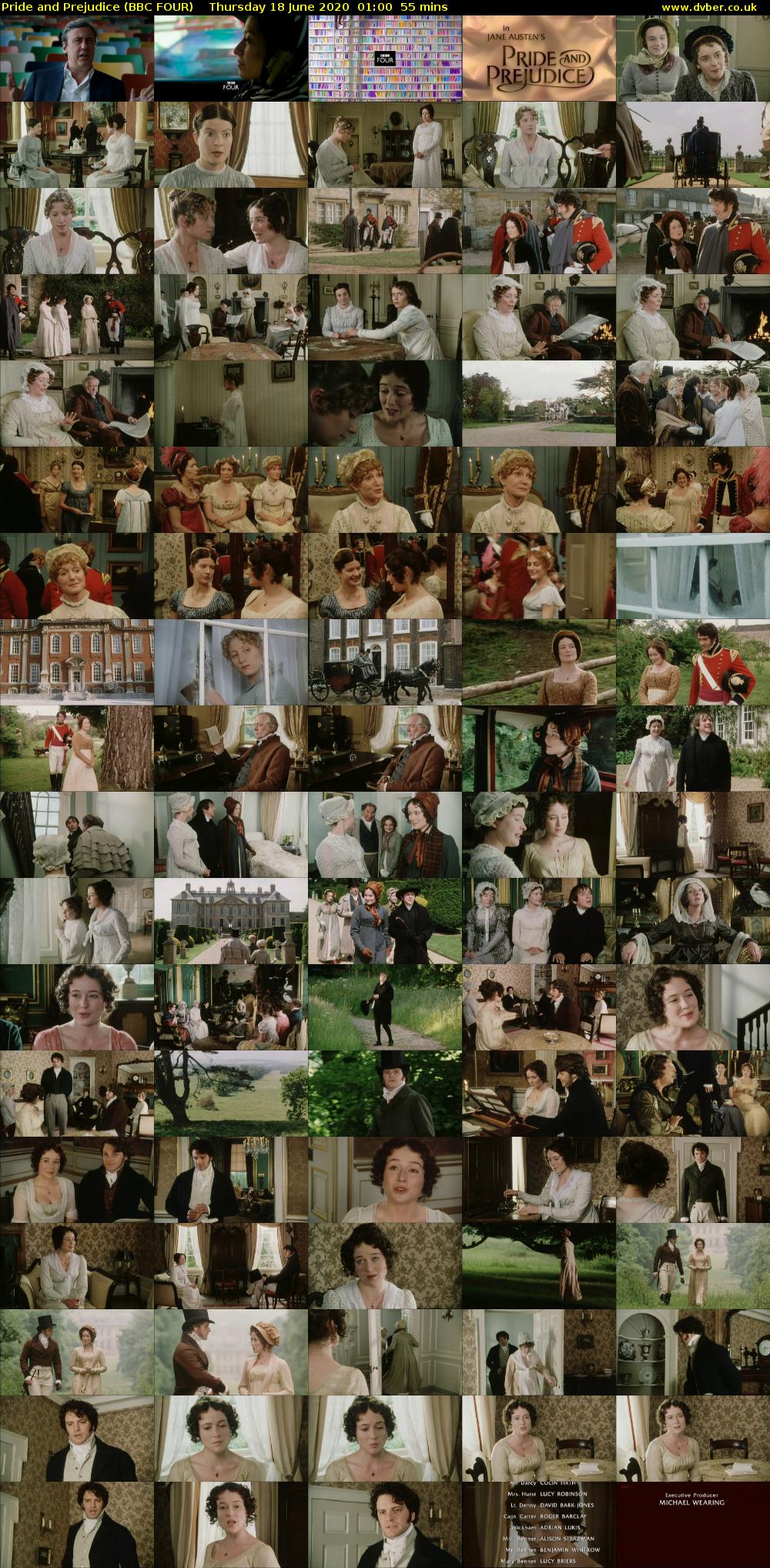 Pride and Prejudice (BBC FOUR) Thursday 18 June 2020 01:00 - 01:55