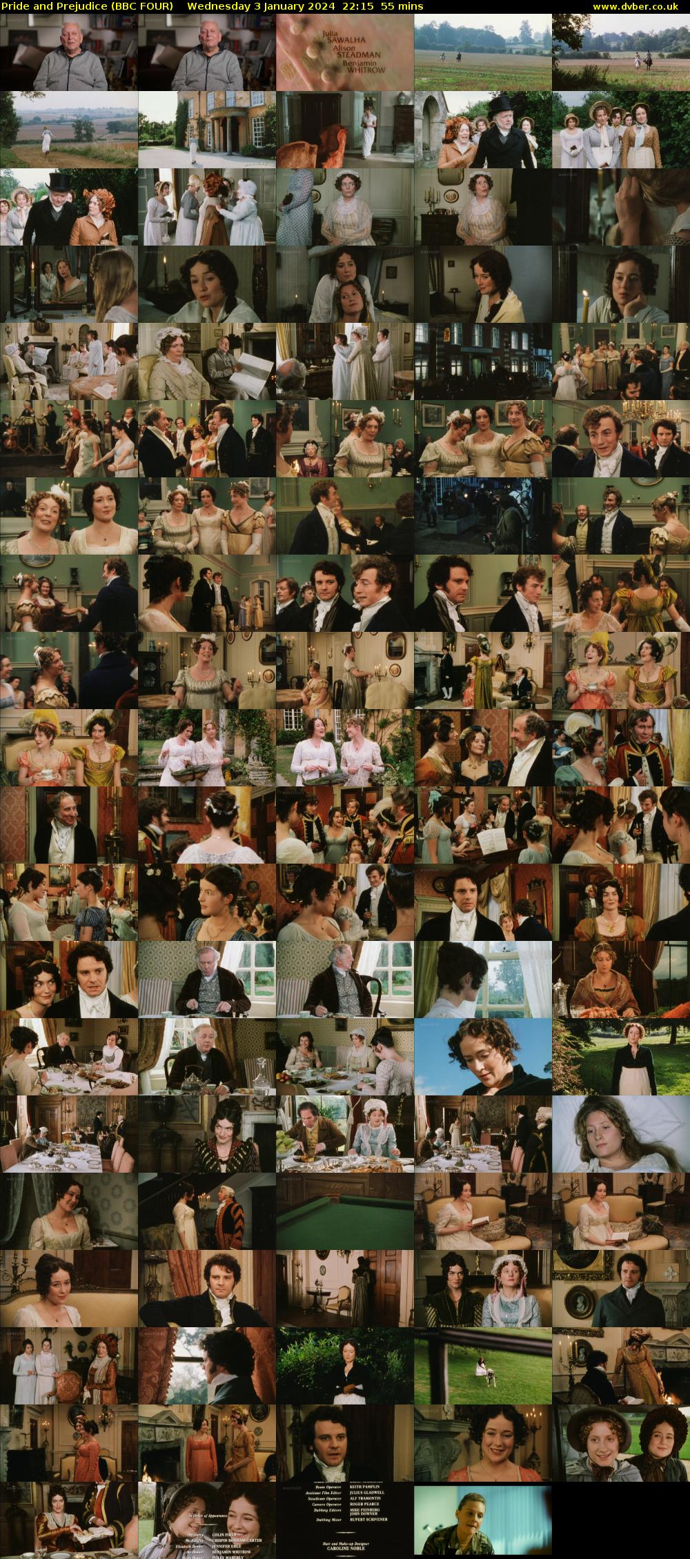 Pride and Prejudice (BBC FOUR) Wednesday 3 January 2024 22:15 - 23:10