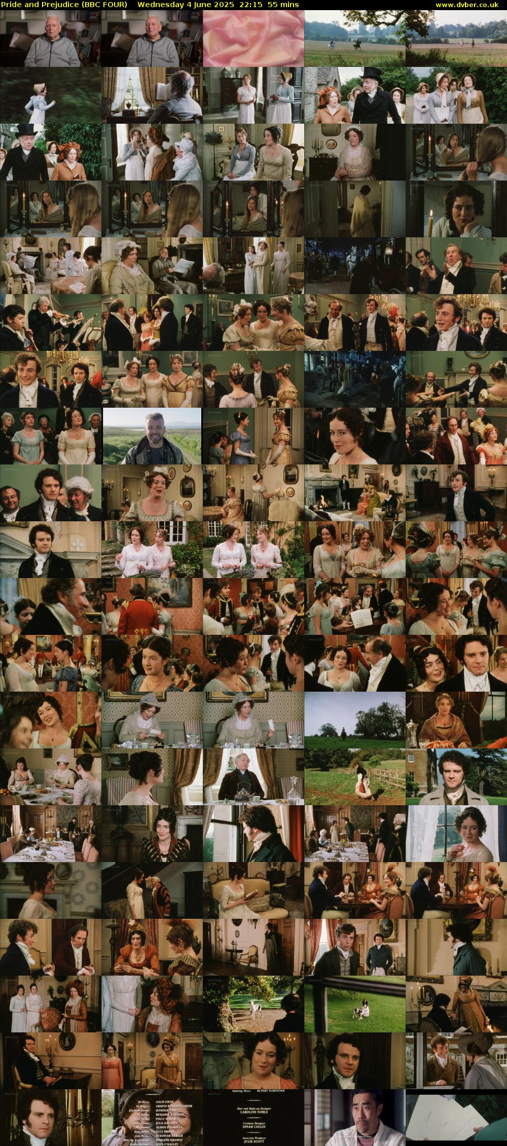 Pride and Prejudice (BBC FOUR) Wednesday 4 June 2025 22:15 - 23:10