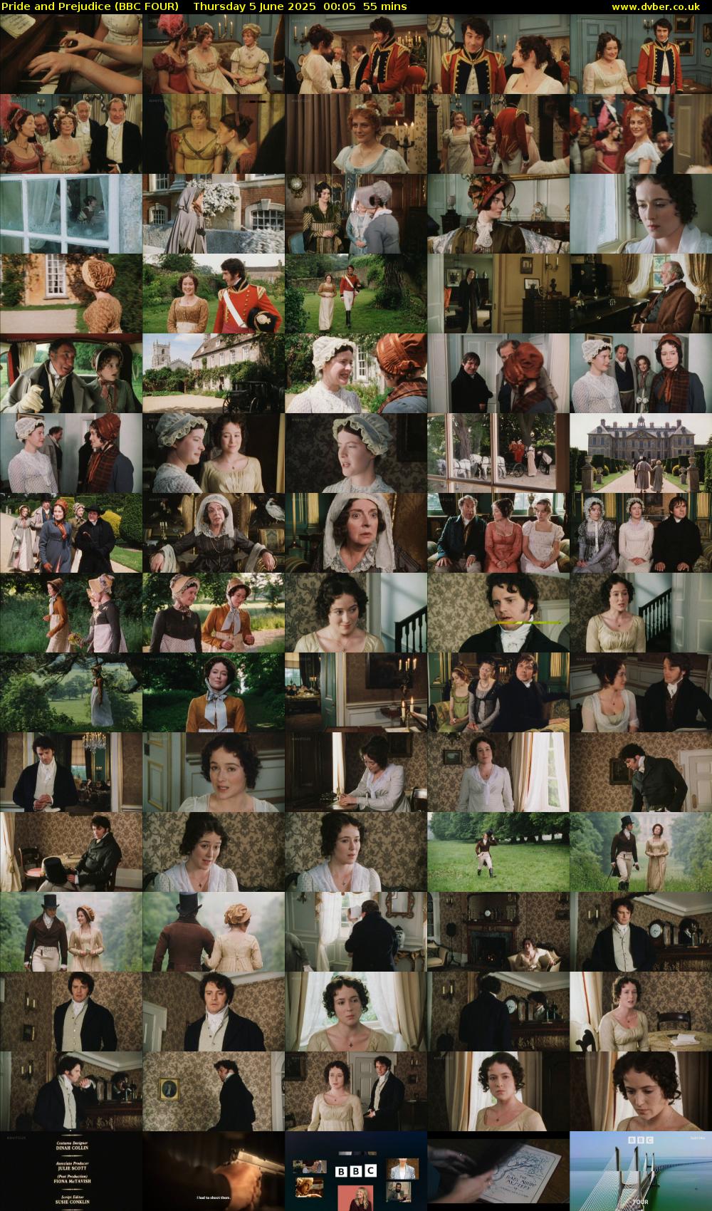 Pride and Prejudice (BBC FOUR) Thursday 5 June 2025 00:05 - 01:00