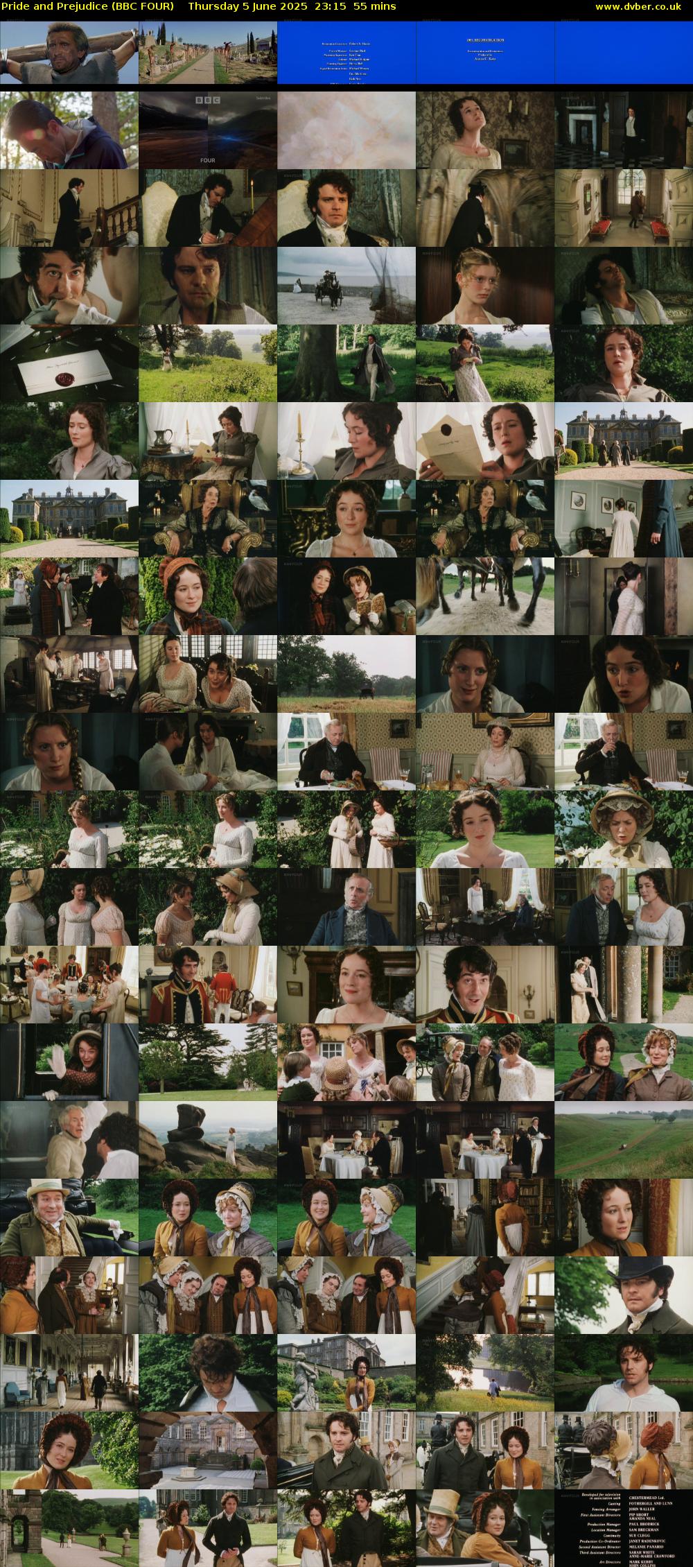 Pride and Prejudice (BBC FOUR) Thursday 5 June 2025 23:15 - 00:10