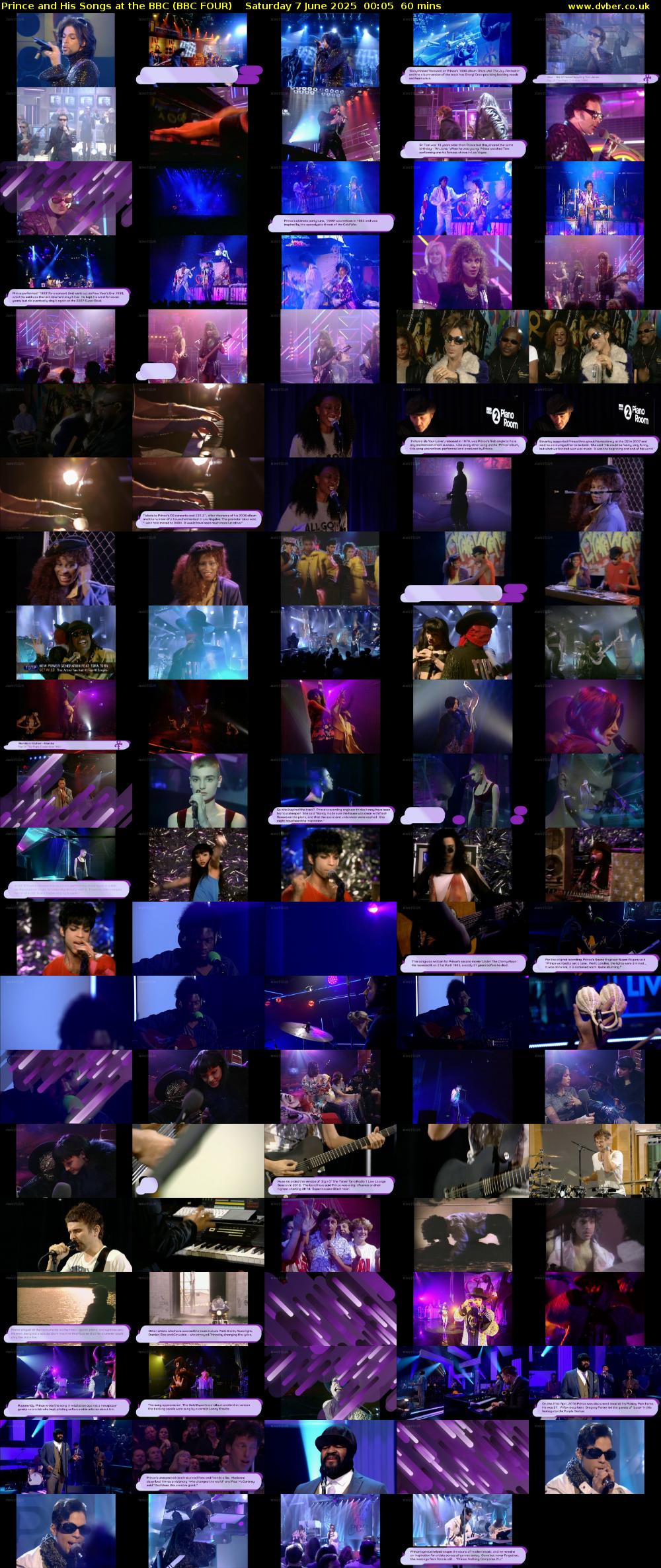 Prince and His Songs at the BBC (BBC FOUR) Saturday 7 June 2025 00:05 - 01:05