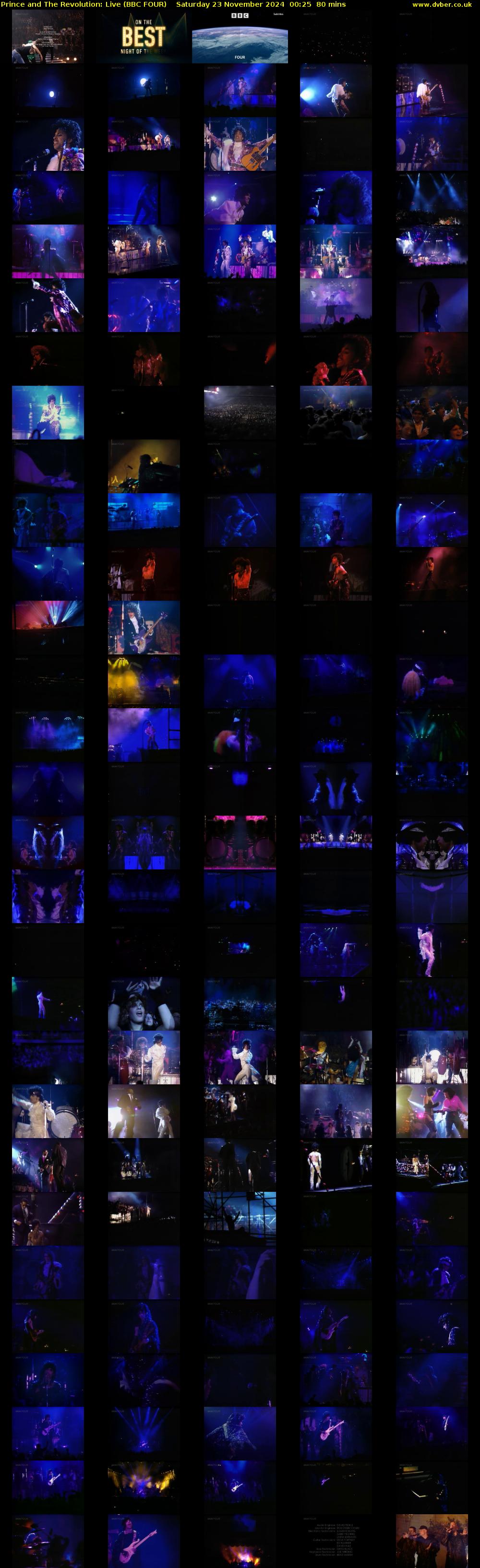 Prince and the Revolution: Live (BBC FOUR) Saturday 23 November 2024 00:25 - 01:45