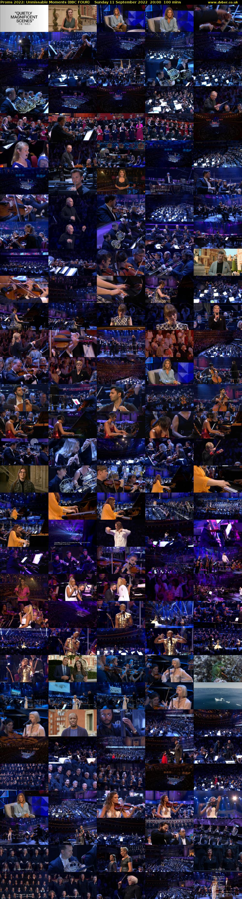Proms 2022: Unmissable Moments (BBC FOUR) Sunday 11 September 2022 20:00 - 21:40