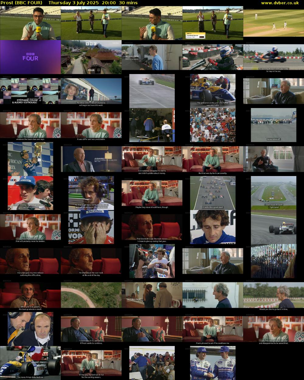 Prost (BBC FOUR) Thursday 3 July 2025 20:00 - 20:30