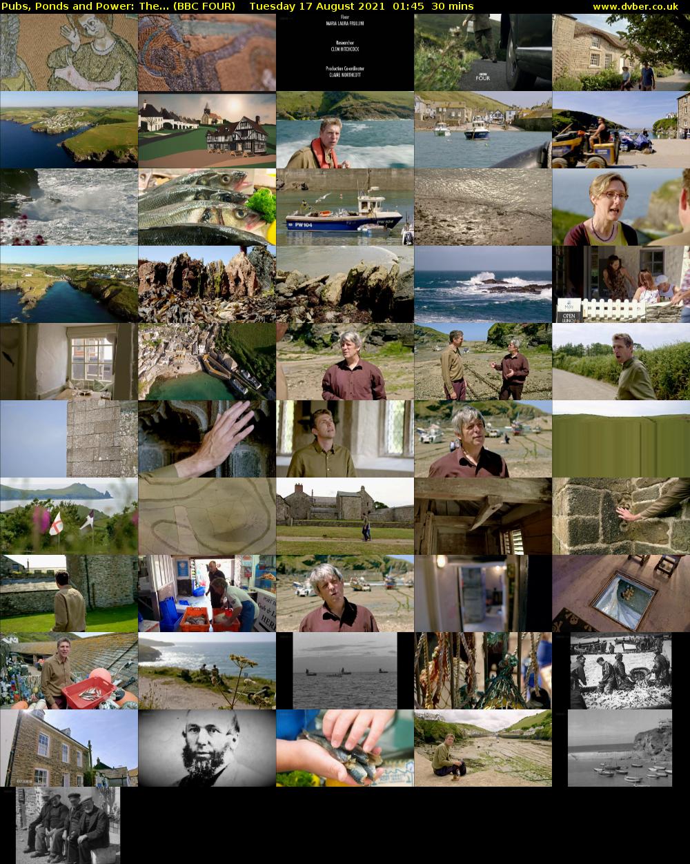 Pubs, Ponds and Power: The... (BBC FOUR) Tuesday 17 August 2021 01:45 - 02:15