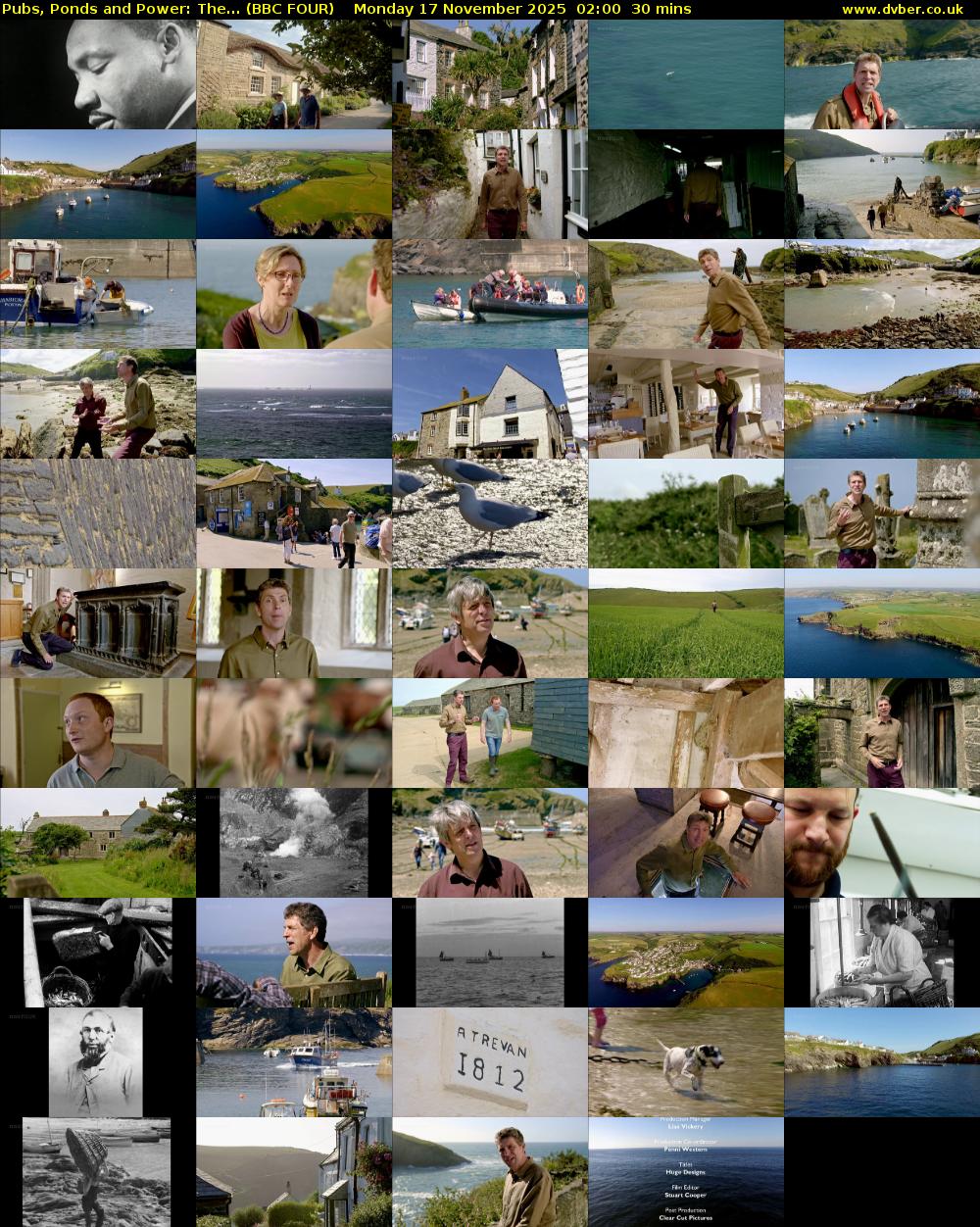 Pubs, Ponds and Power: The... (BBC FOUR) Monday 17 November 2025 02:00 - 02:30