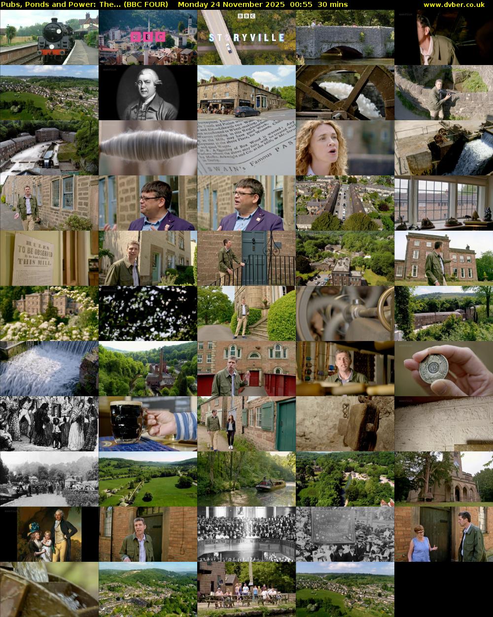 Pubs, Ponds and Power: The... (BBC FOUR) Monday 24 November 2025 00:55 - 01:25