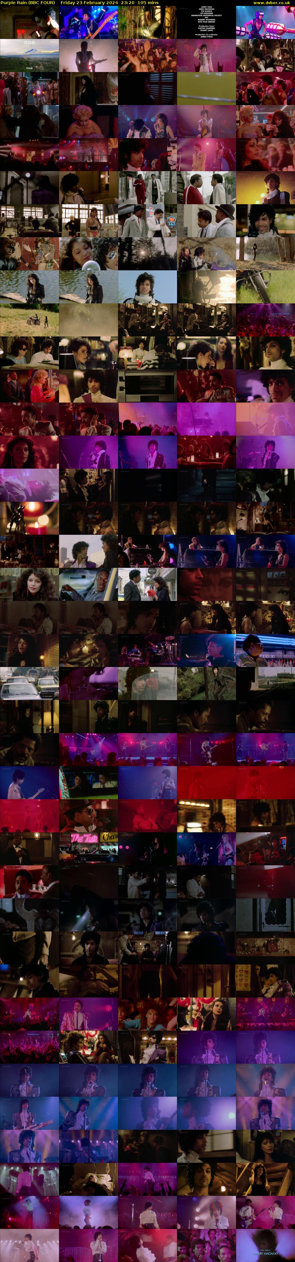 Purple Rain (BBC FOUR) Friday 23 February 2024 23:20 - 01:05