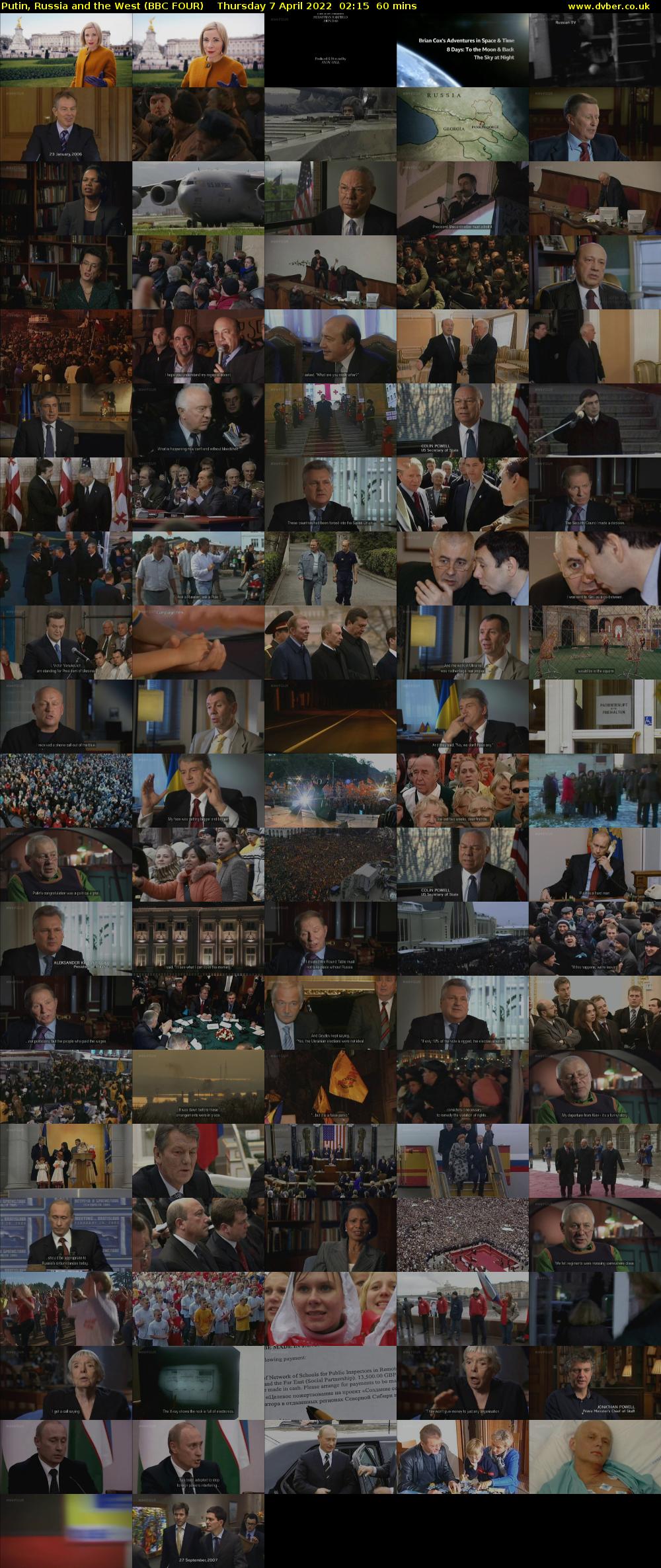 Putin, Russia and the West (BBC FOUR) Thursday 7 April 2022 02:15 - 03:15