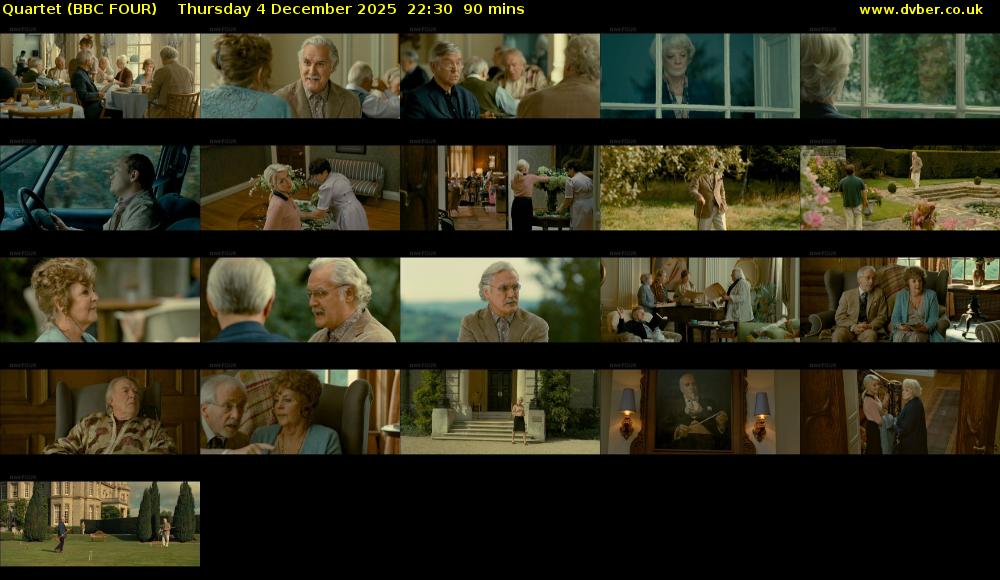 Quartet (BBC FOUR) Thursday 4 December 2025 22:30 - 00:00