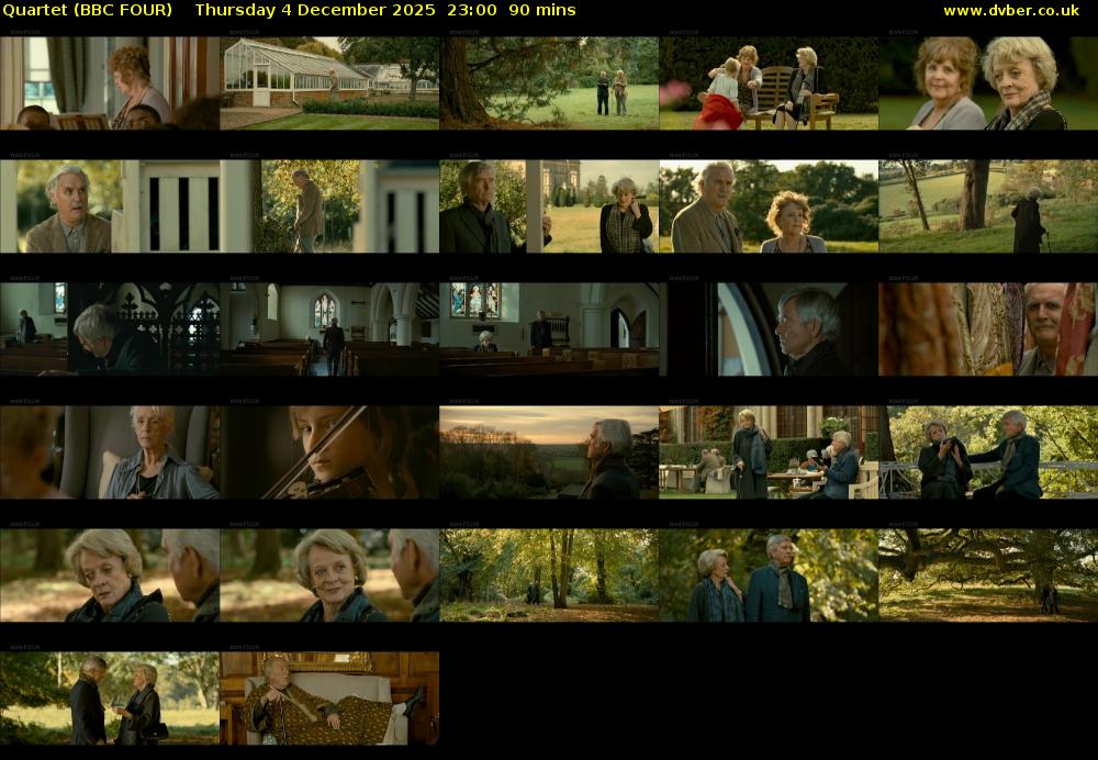 Quartet (BBC FOUR) Thursday 4 December 2025 23:00 - 00:30