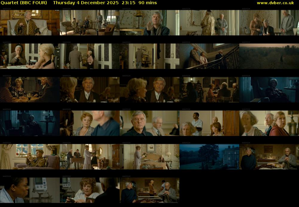 Quartet (BBC FOUR) Thursday 4 December 2025 23:15 - 00:45