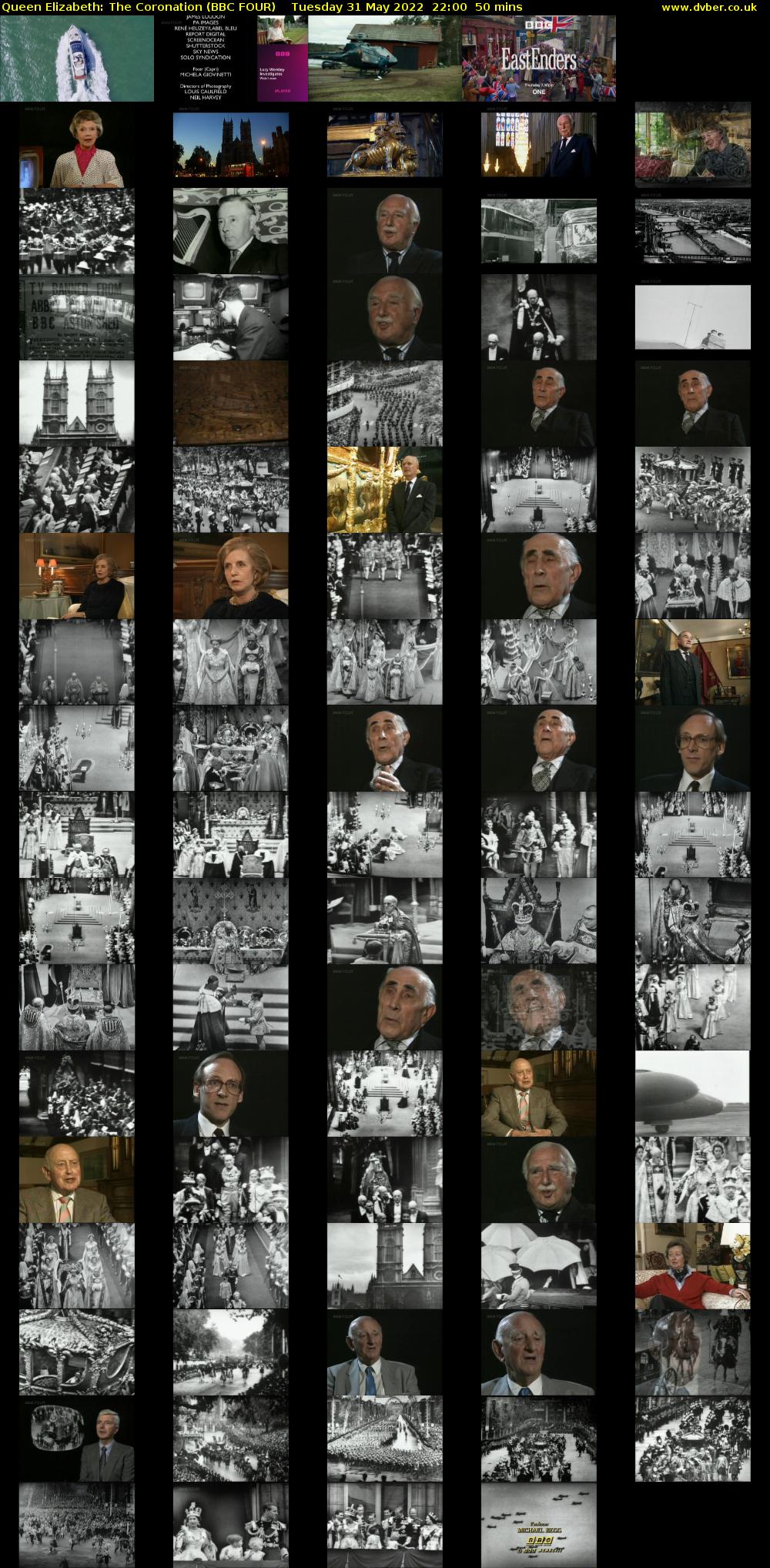 Queen Elizabeth: The Coronation (BBC FOUR) Tuesday 31 May 2022 22:00 - 22:50