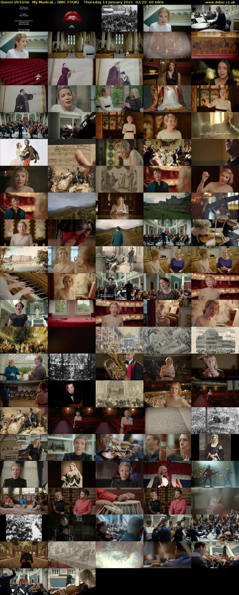 Queen Victoria:  My Musical... (BBC FOUR) Thursday 14 January 2021 02:20 - 03:20