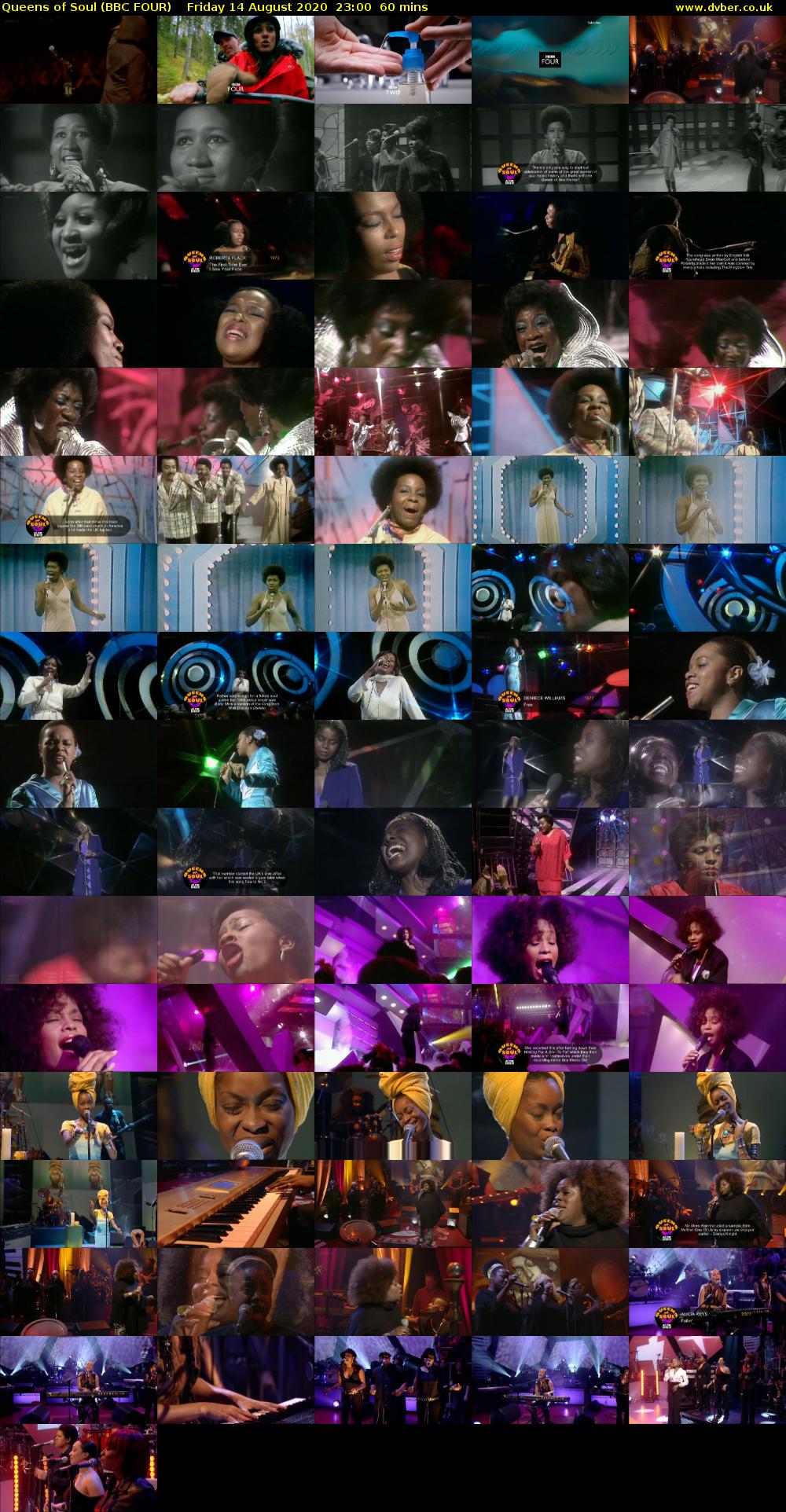 Queens of Soul (BBC FOUR) Friday 14 August 2020 23:00 - 00:00