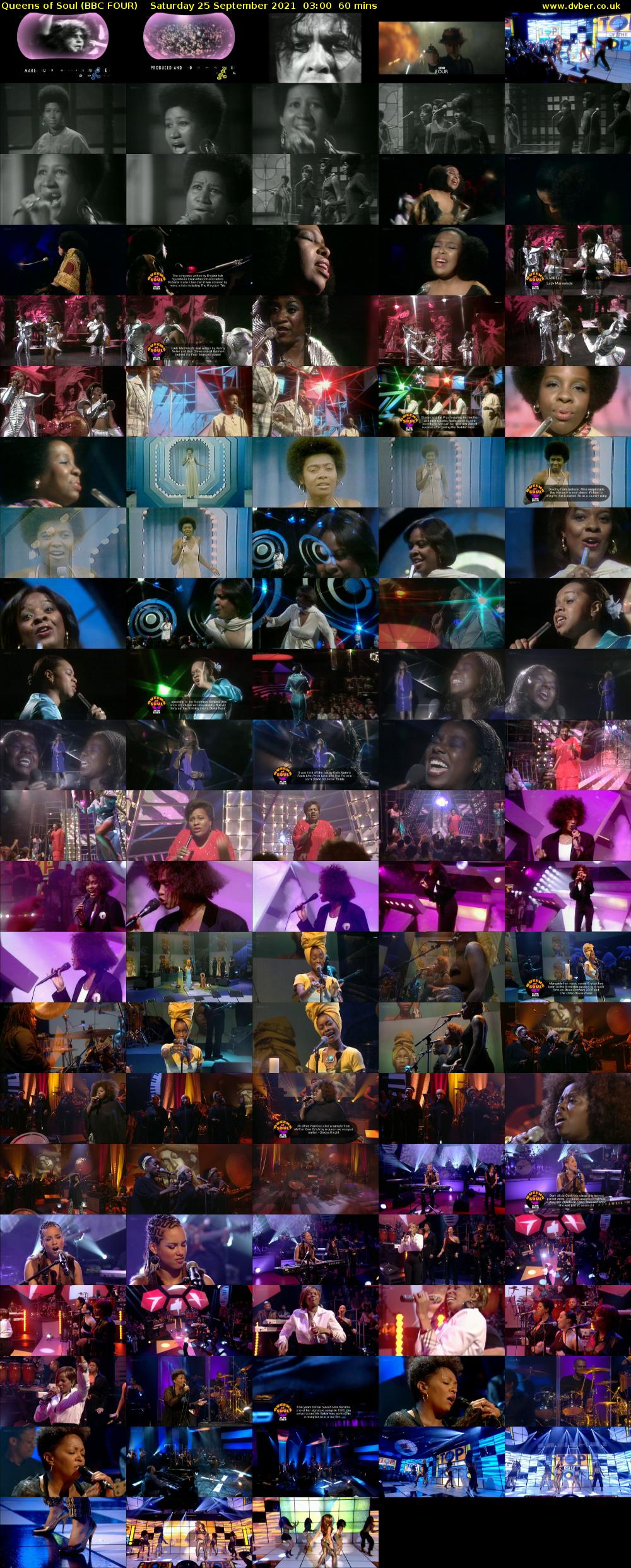 Queens of Soul (BBC FOUR) Saturday 25 September 2021 03:00 - 04:00