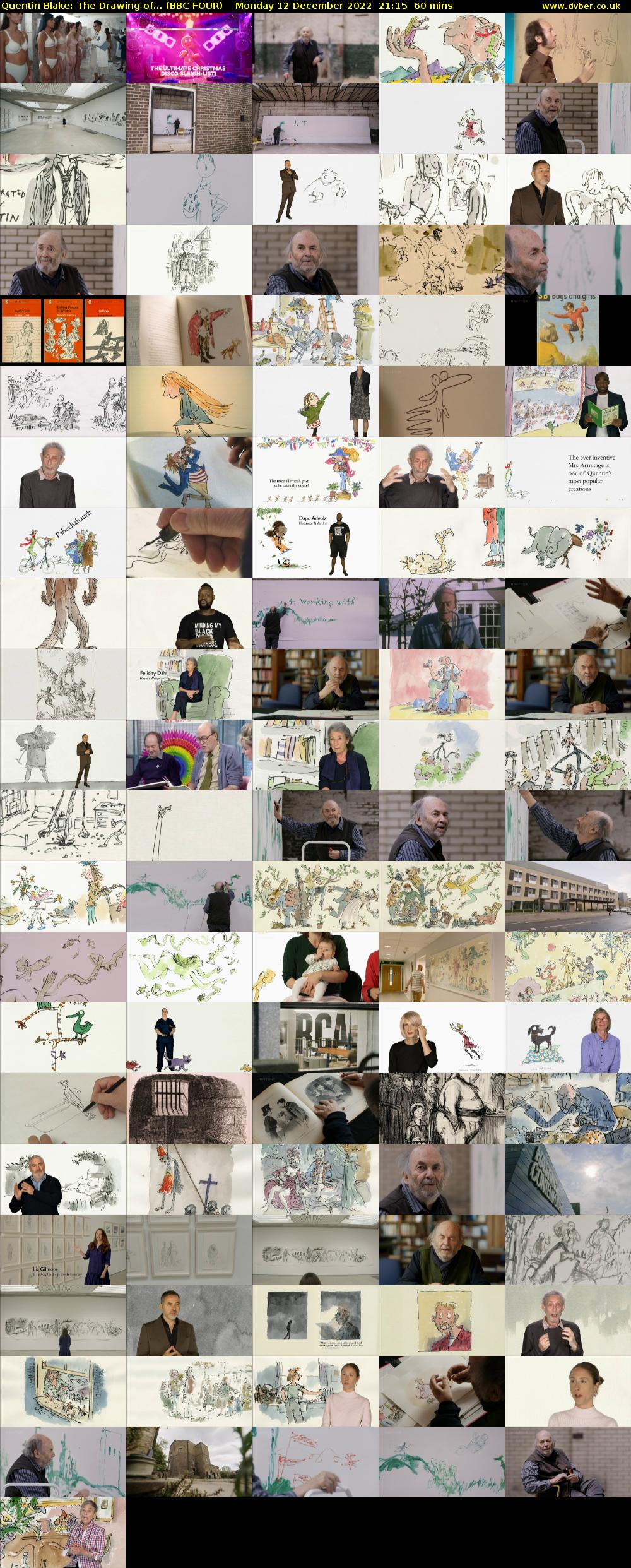 Quentin Blake: The Drawing of... (BBC FOUR) Monday 12 December 2022 21:15 - 22:15