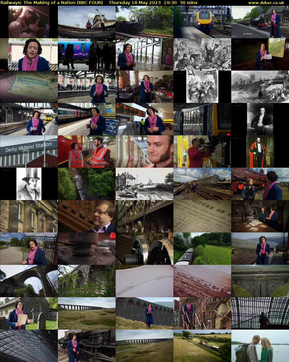 Railways: The Making of a Nation (BBC FOUR) Thursday 18 May 2023 19:30 - 20:00
