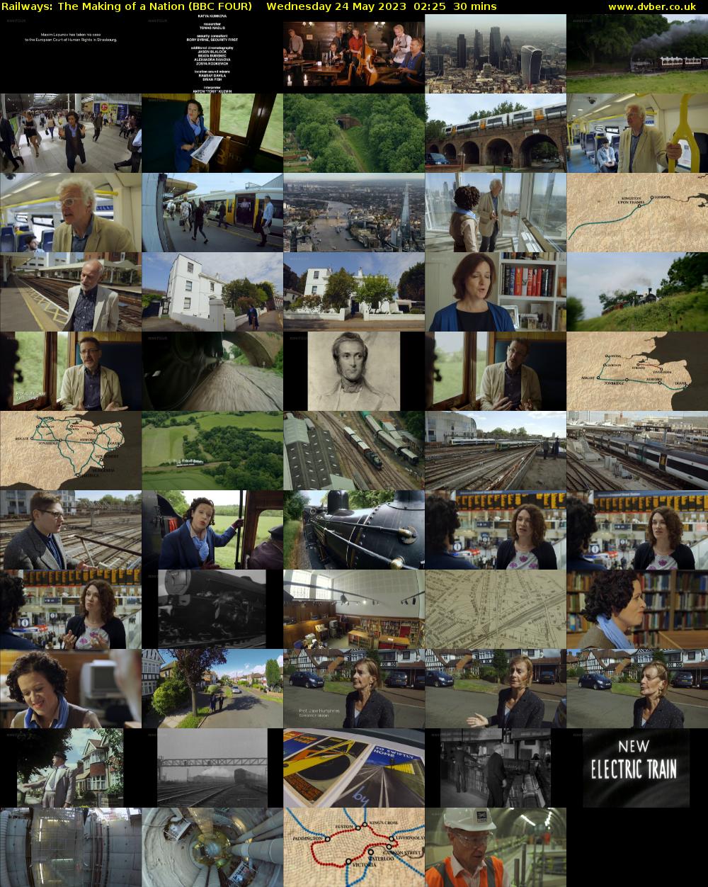 Railways: The Making of a Nation (BBC FOUR) Wednesday 24 May 2023 02:25 - 02:55
