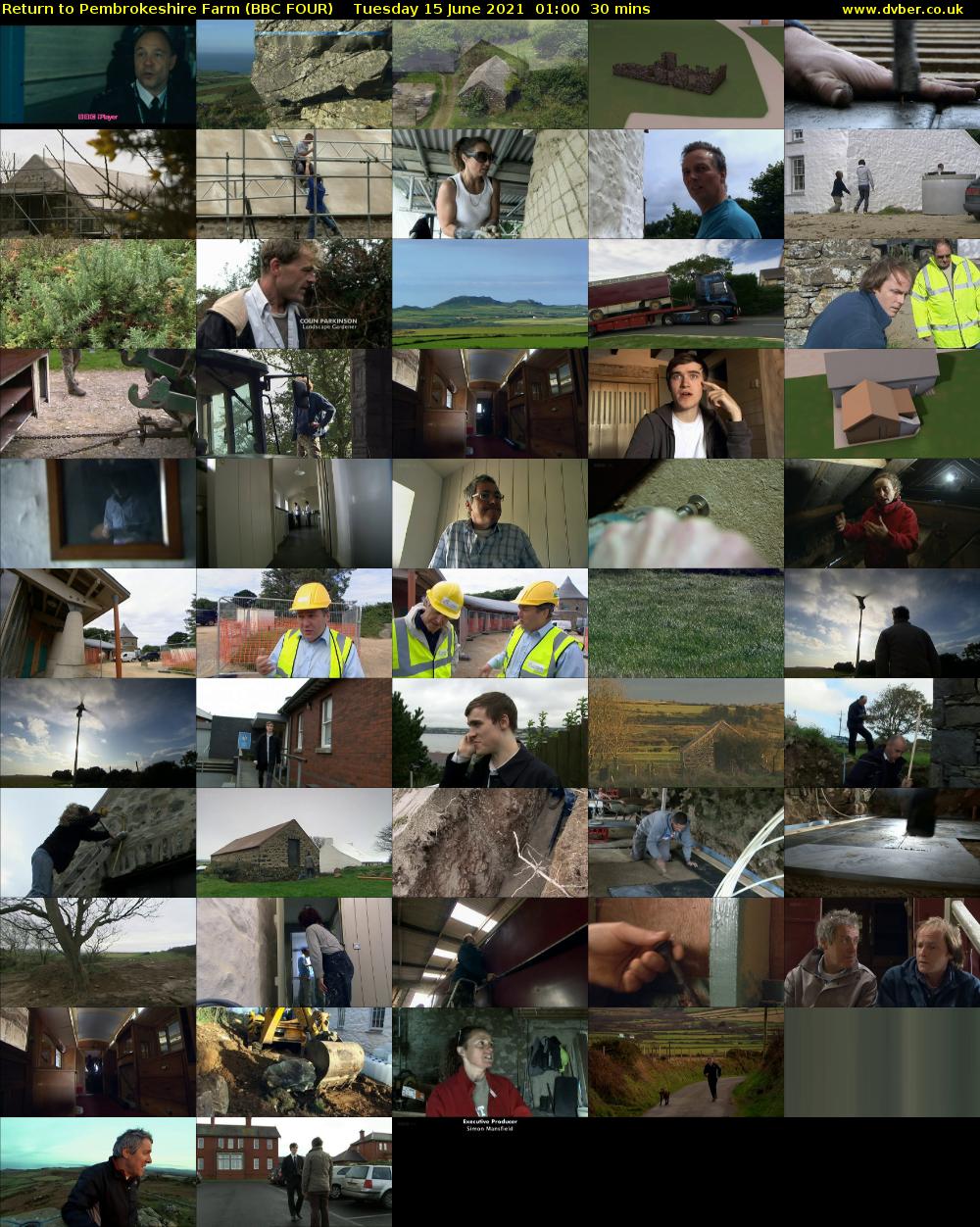 Return to Pembrokeshire Farm (BBC FOUR) Tuesday 15 June 2021 01:00 - 01:30