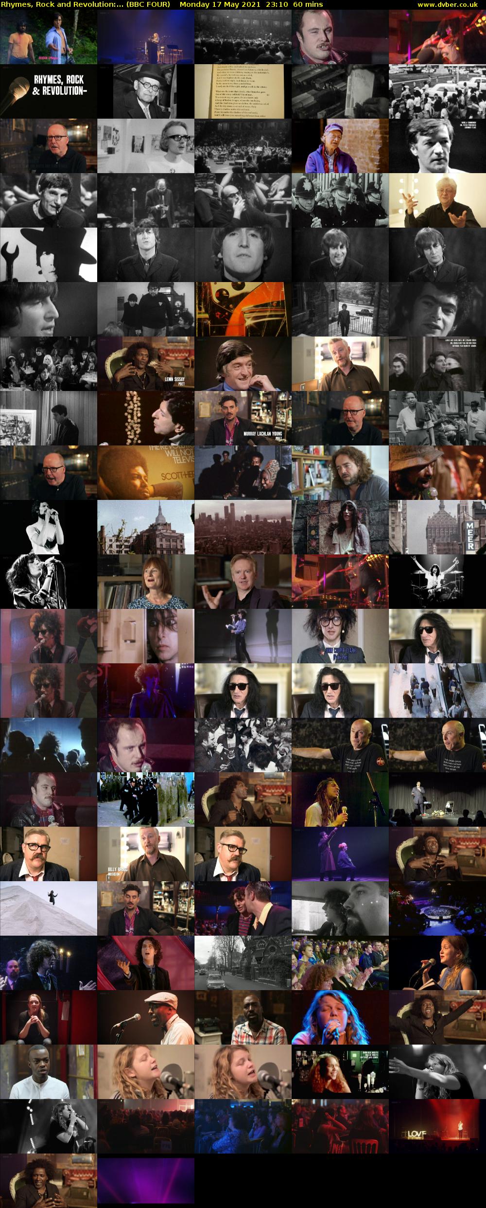 Rhymes, Rock and Revolution:... (BBC FOUR) Monday 17 May 2021 23:10 - 00:10