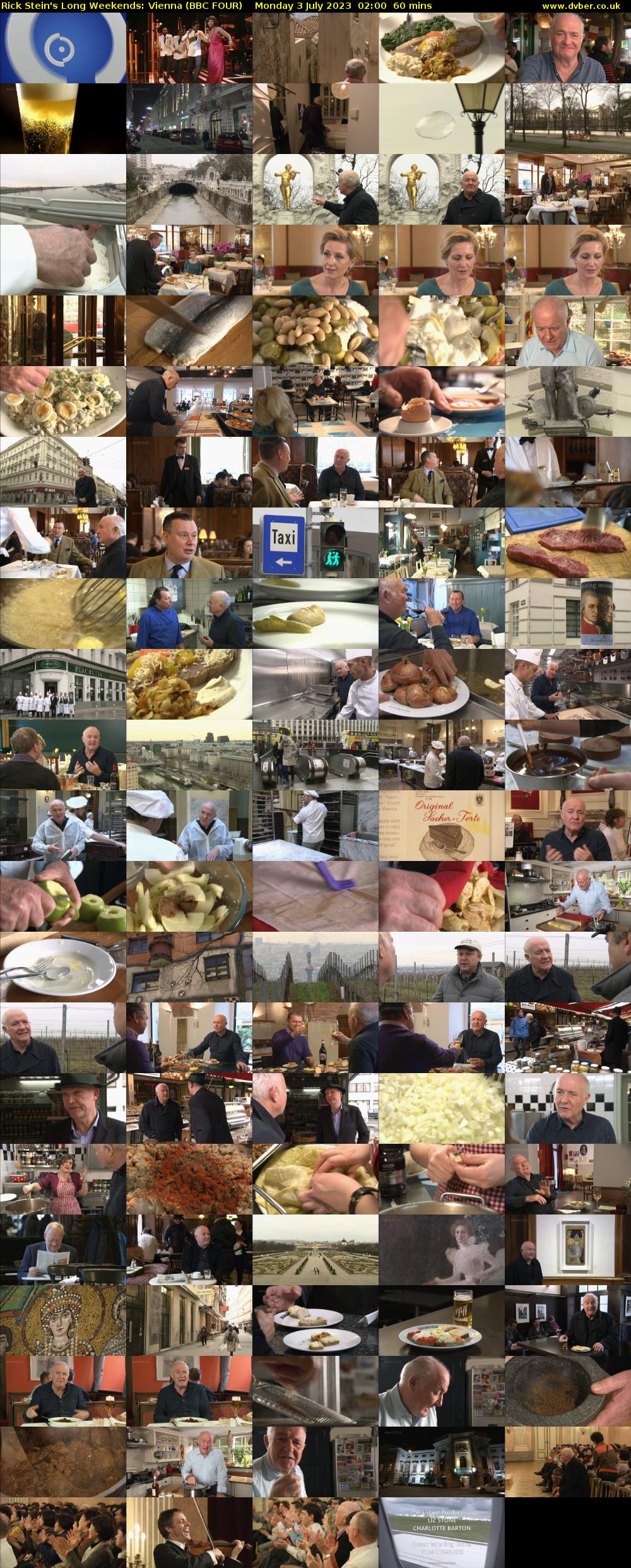 Rick Stein's Long Weekends: Vienna (BBC FOUR) Monday 3 July 2023 02:00 - 03:00