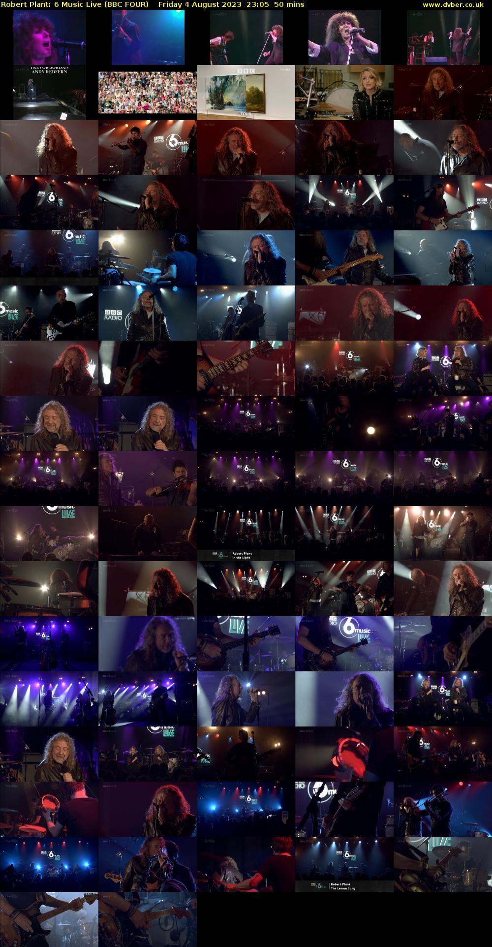 Robert Plant: 6 Music Live (BBC FOUR) Friday 4 August 2023 23:05 - 23:55
