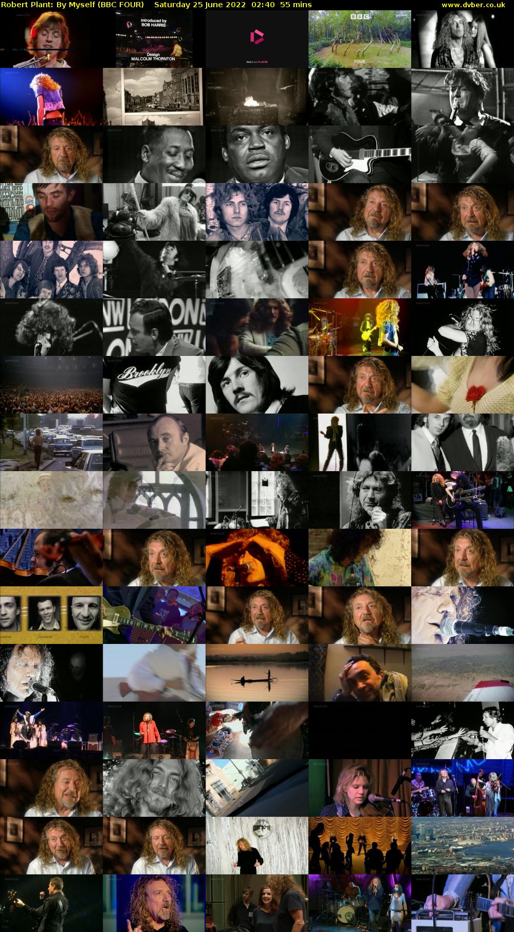 Robert Plant: By Myself (BBC FOUR) Saturday 25 June 2022 02:40 - 03:35