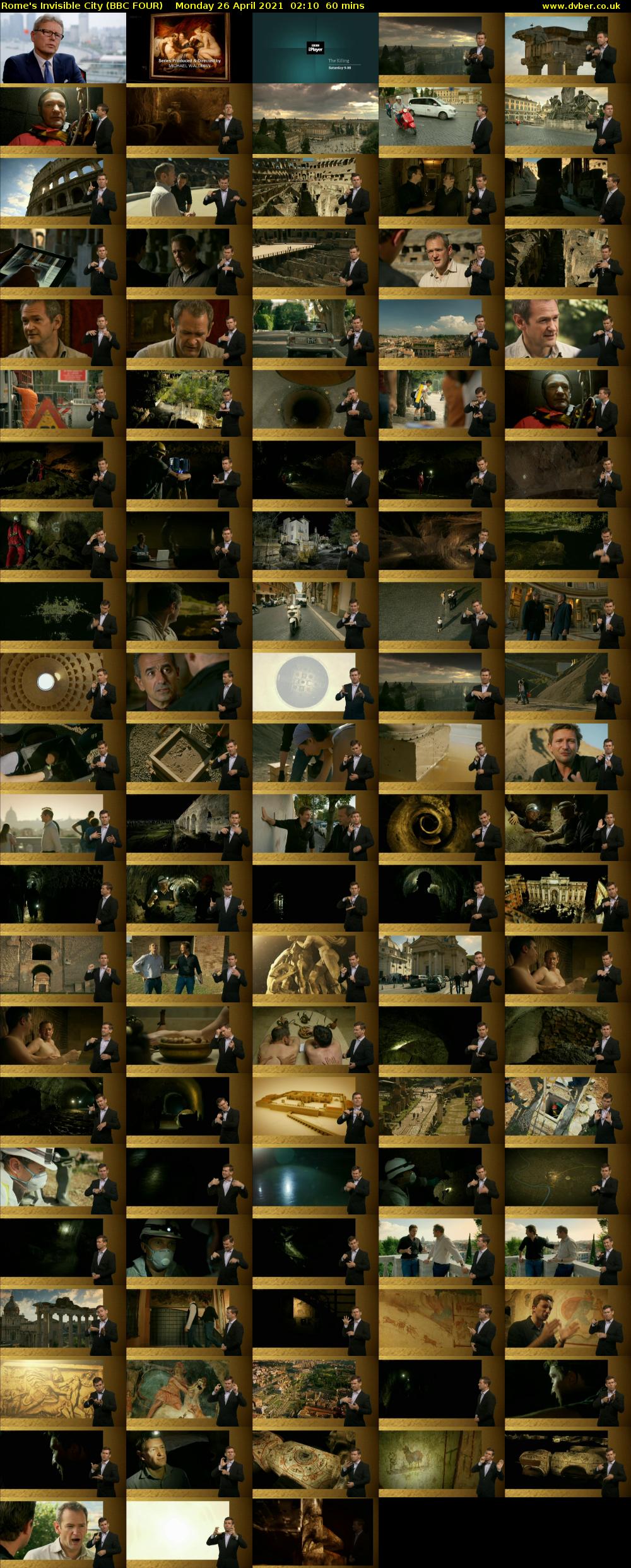 Rome's Invisible City (BBC FOUR) Monday 26 April 2021 02:10 - 03:10
