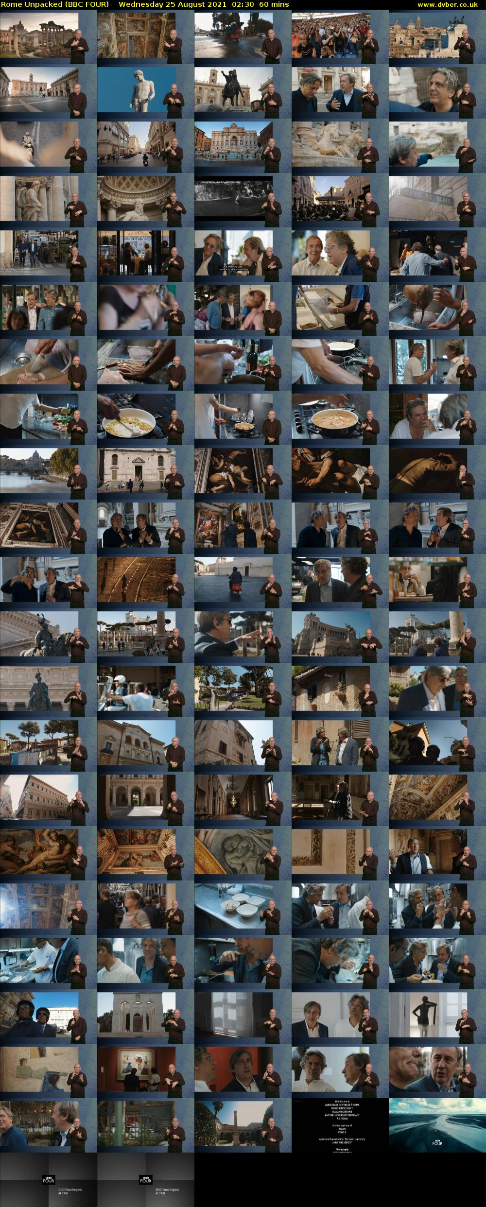 Rome Unpacked (BBC FOUR) Wednesday 25 August 2021 02:30 - 03:30