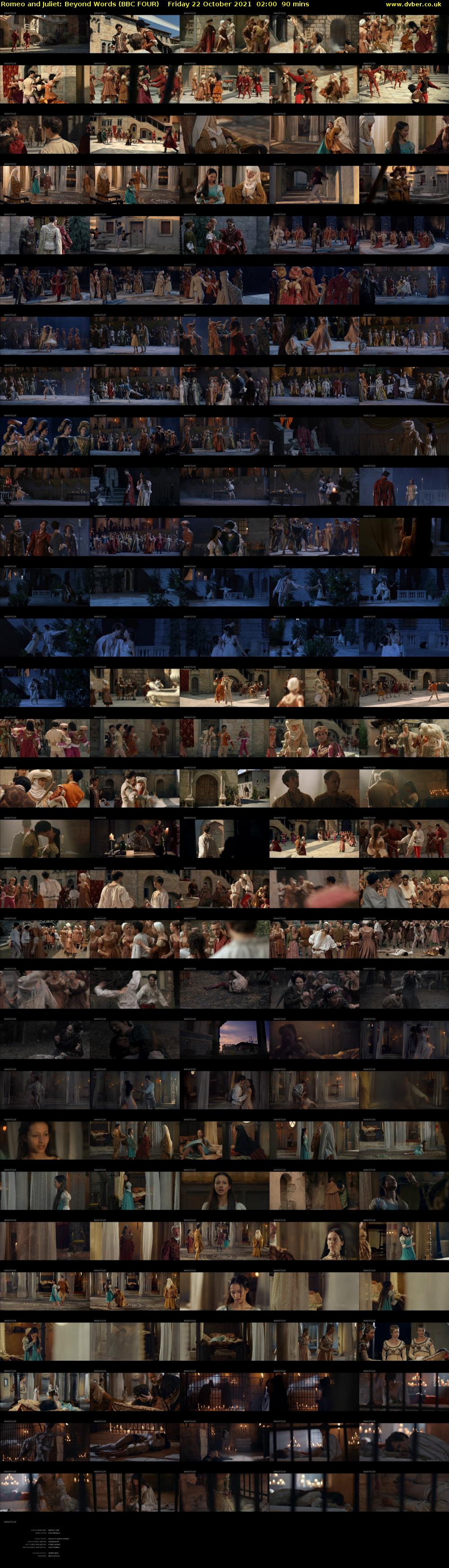Romeo and Juliet: Beyond Words (BBC FOUR) Friday 22 October 2021 02:00 - 03:30