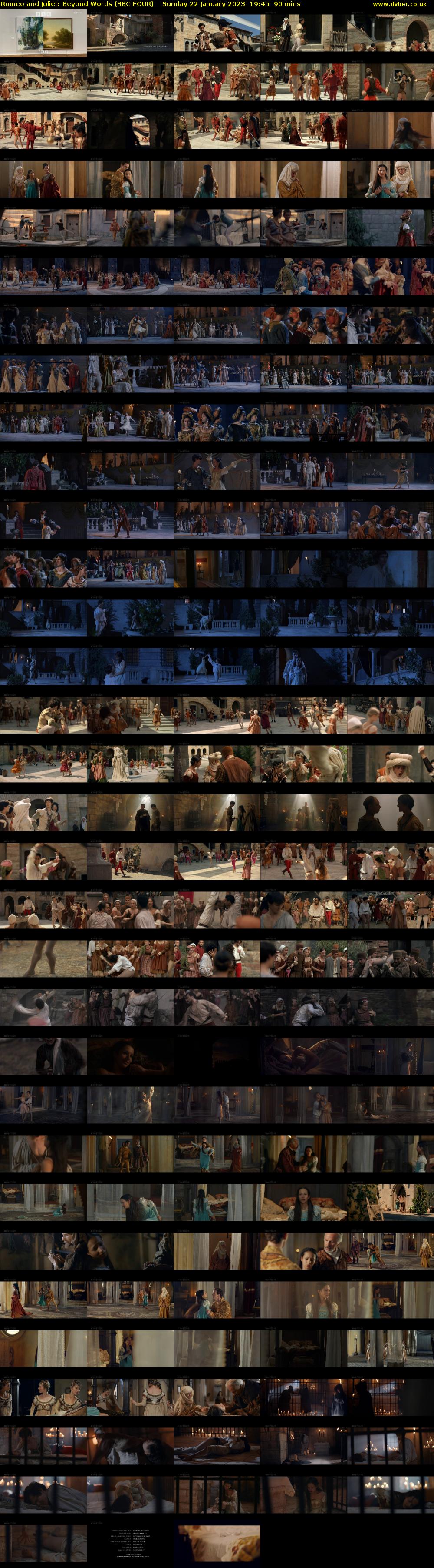 Romeo and Juliet: Beyond Words (BBC FOUR) Sunday 22 January 2023 19:45 - 21:15