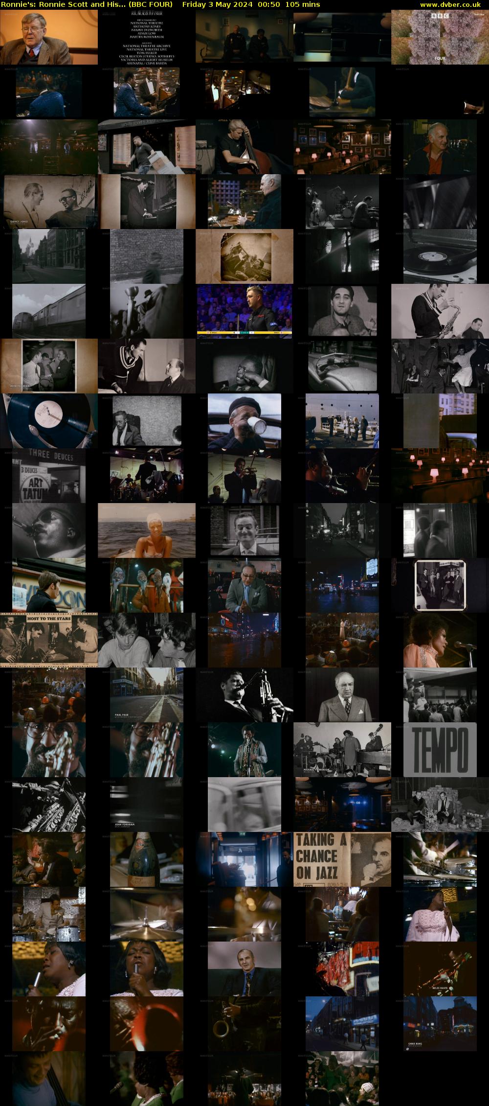 Ronnie's: Ronnie Scott and His... (BBC FOUR) Friday 3 May 2024 00:50 - 02:35