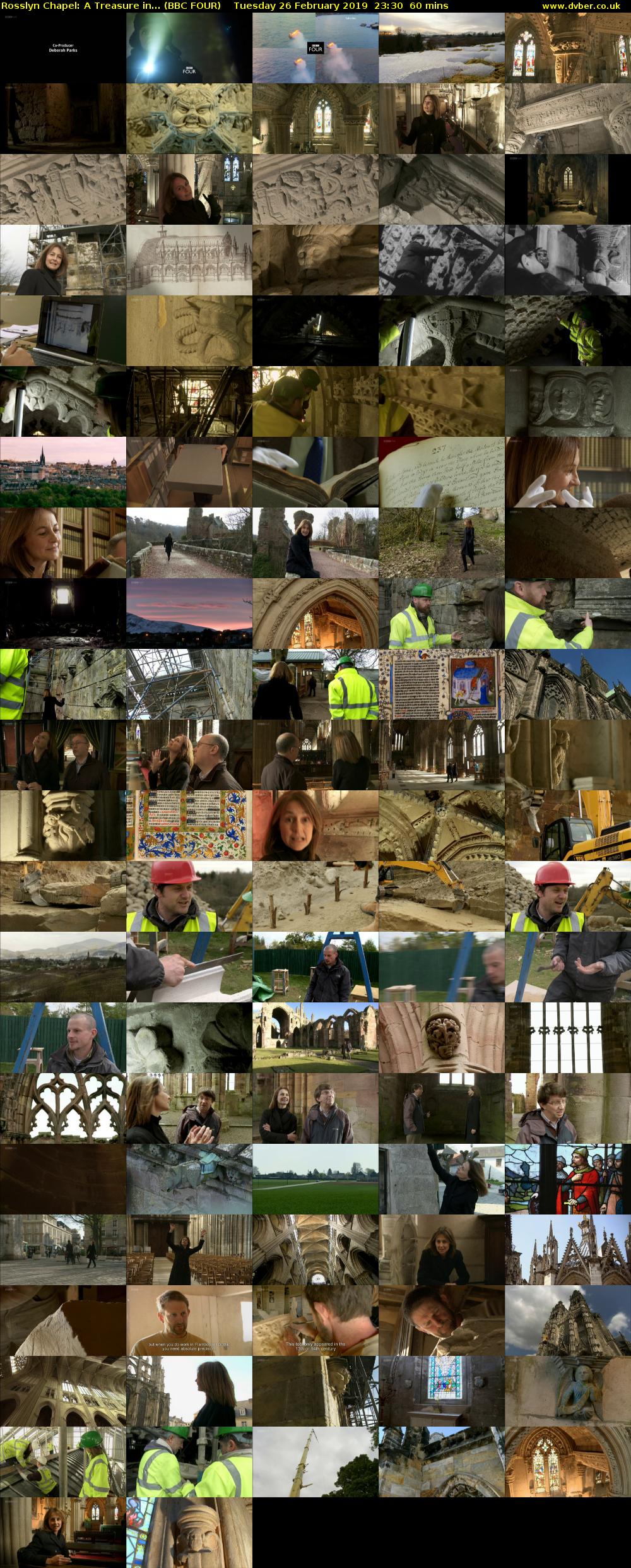 Rosslyn Chapel: A Treasure in... (BBC FOUR) Tuesday 26 February 2019 23:30 - 00:30