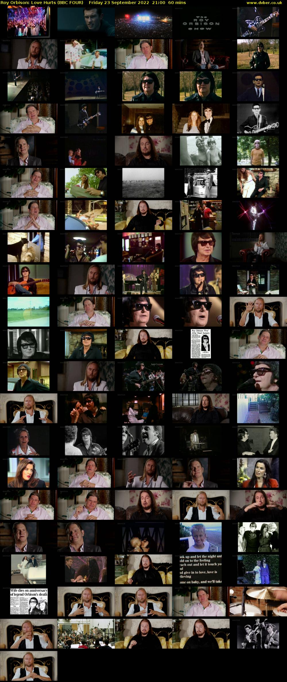 Roy Orbison: Love Hurts (BBC FOUR) Friday 23 September 2022 21:00 - 22:00
