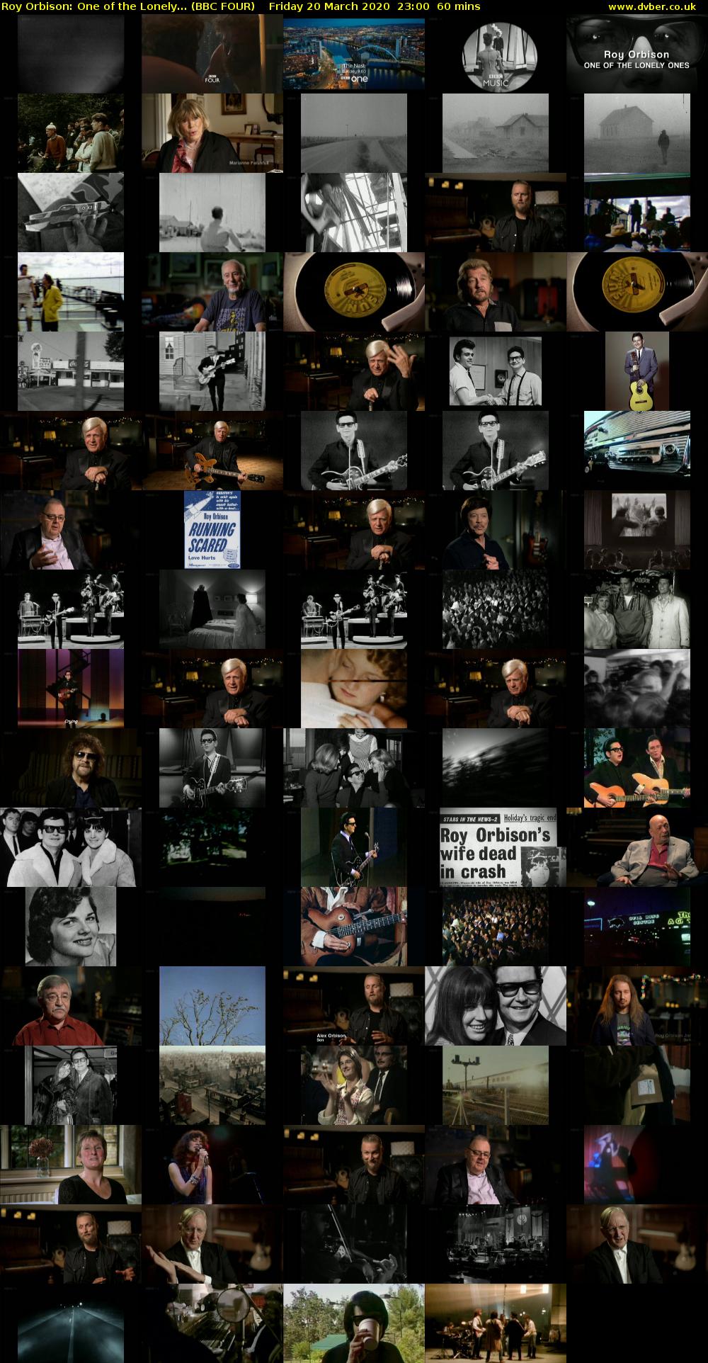 Roy Orbison: One of the Lonely... (BBC FOUR) Friday 20 March 2020 23:00 - 00:00