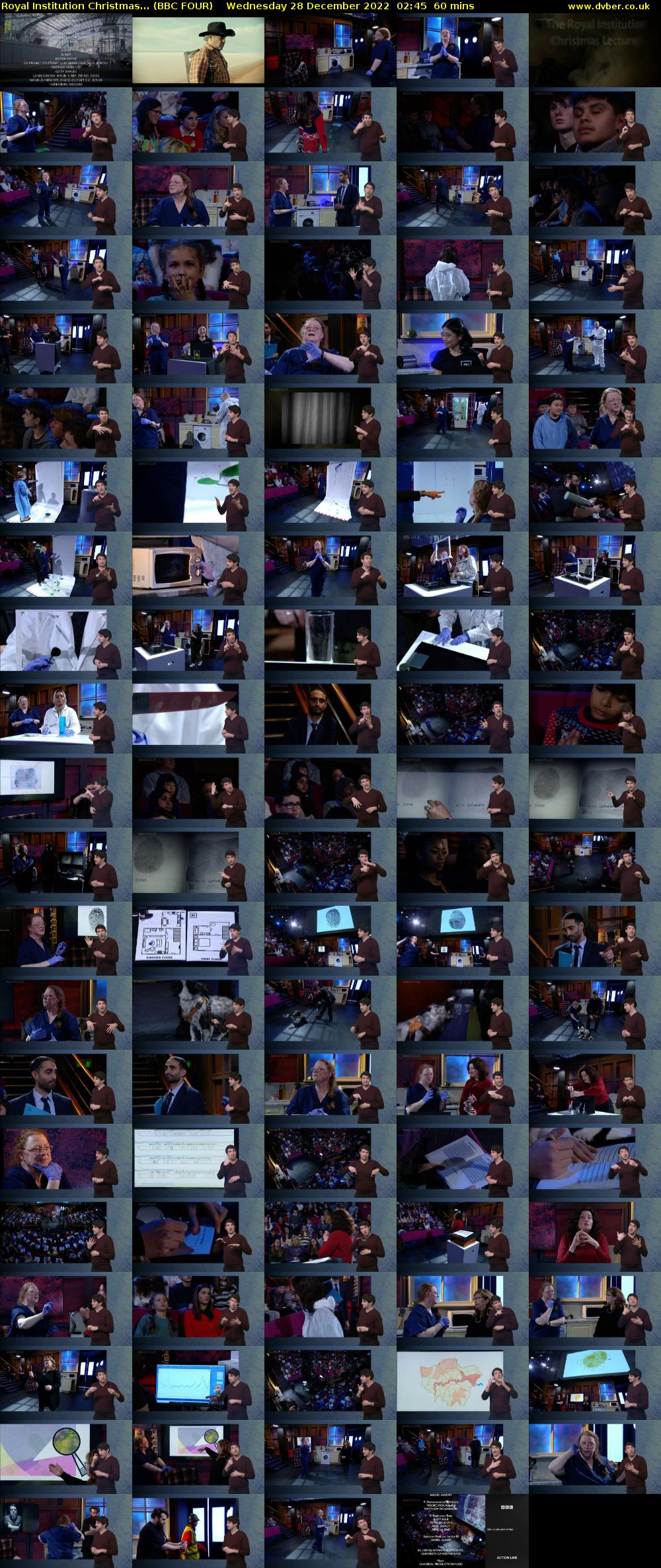 Royal Institution Christmas... (BBC FOUR) Wednesday 28 December 2022 02:45 - 03:45