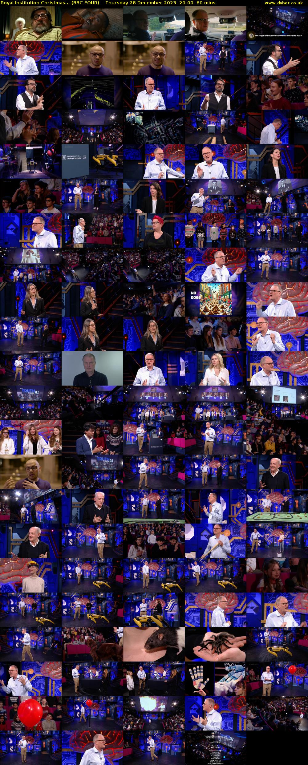 Royal Institution Christmas... (BBC FOUR) Thursday 28 December 2023 20:00 - 21:00